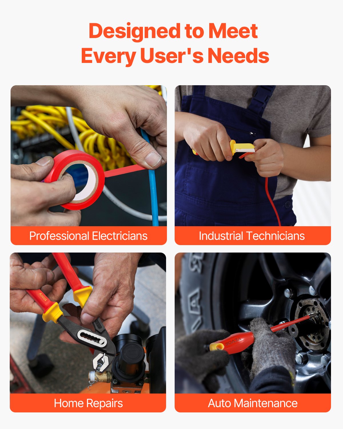 Insulated Screwdriver Set 50-Piece Insulated Tool Set for Electricians 1000V