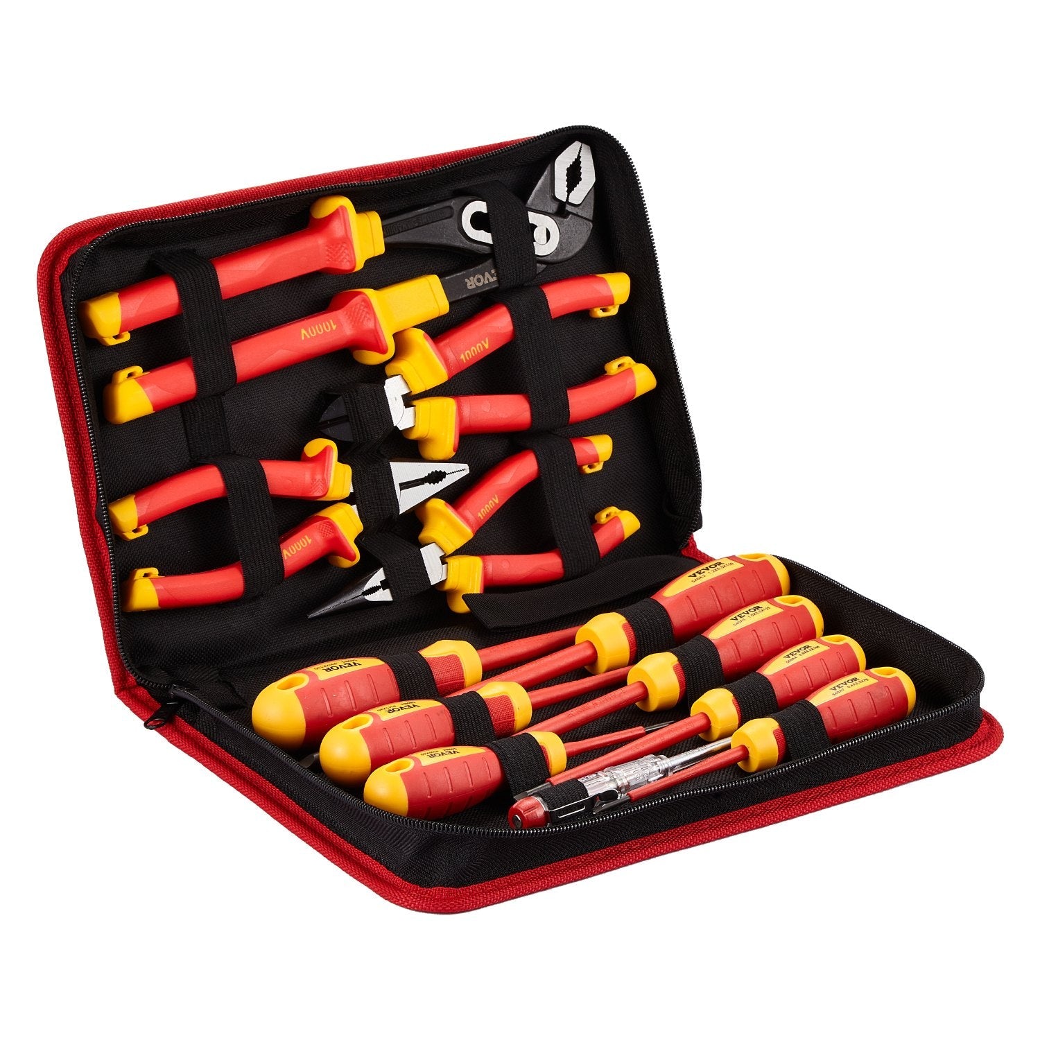 VEVOR Insulated Screwdriver Set 12-Piece Insulated Tool Set for Electricians