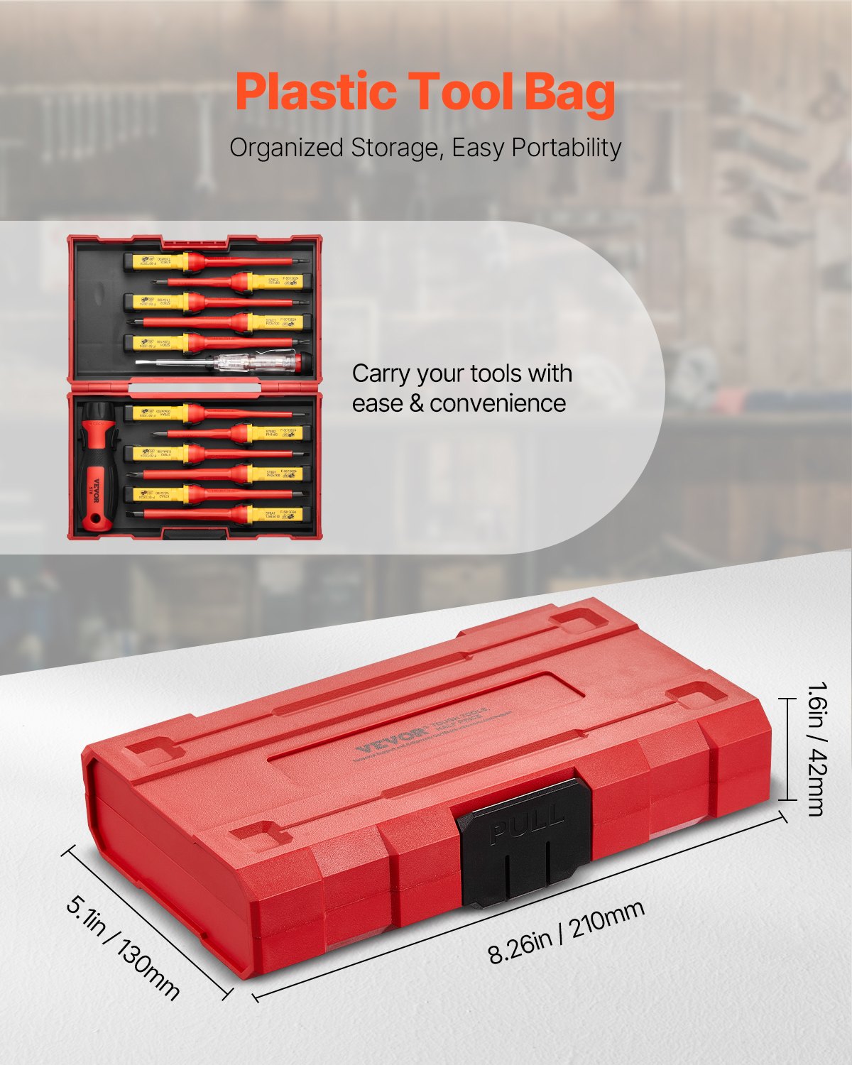 VEVOR Insulated Screwdriver Set 13-Piece Insulated Tool Set for Electricians
