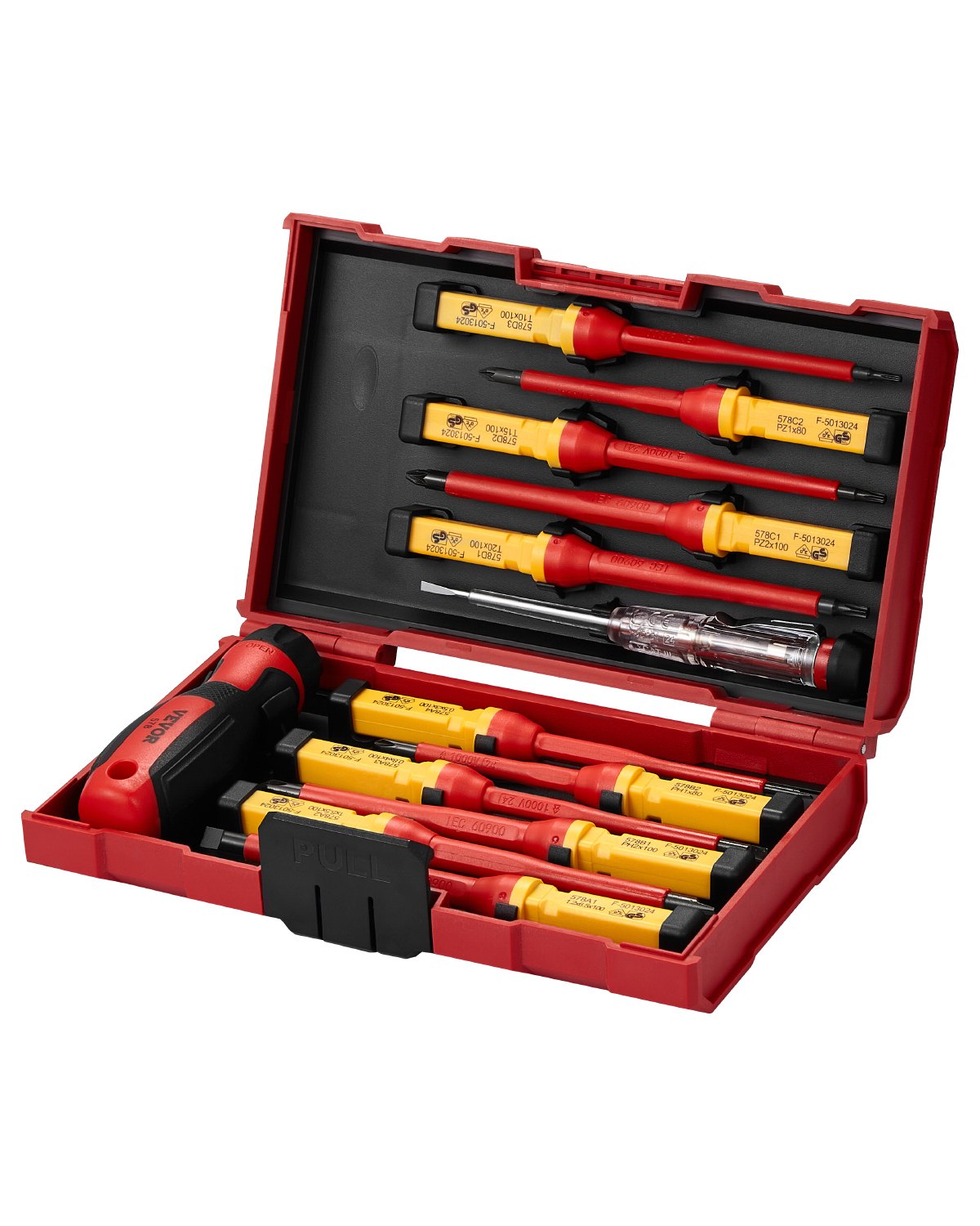 VEVOR Insulated Screwdriver Set 13-Piece Insulated Tool Set for Electricians