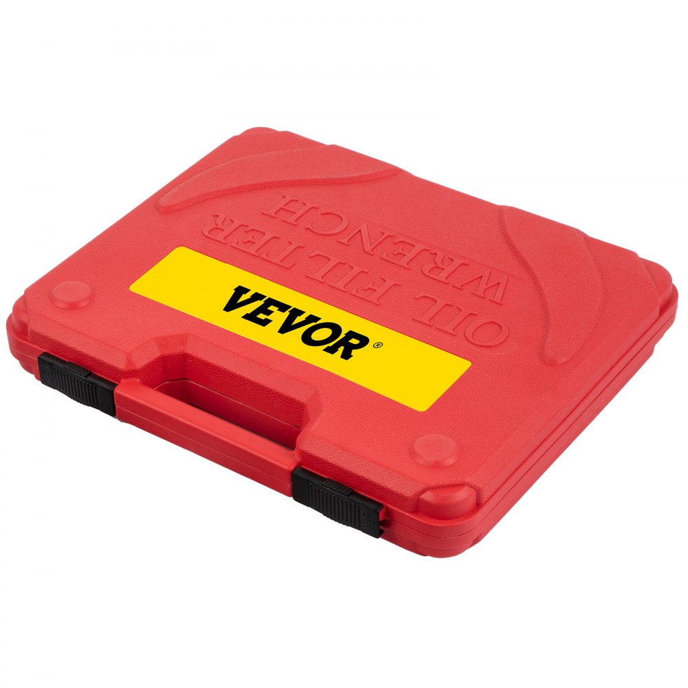 VEVOR Oil Filter Socket Set, 14 Pcs Oil Filter Wrench Set, Sturdy Steel Oil Filter Socket, 3/8" Oil Filter Socket, Low Profile Oil Filter Socket Set For Easy Access, Oil Filter Wrench Cap Set w/ Case