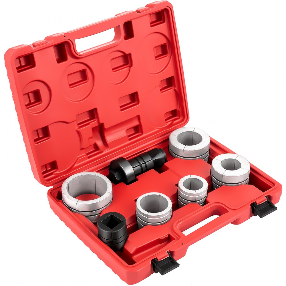 VEVOR Pipe Stretcher Kit, Exhaust Pipe Stretcher Kit 1-5/8\" to 4-1/4\", Exhaust Pipe Expander Kit for Tail Pipe Tube, Exhaust Pipe Expander Tool w/Storing Case, 7 Pcs Pipe Expander, Exhaust Stretcher