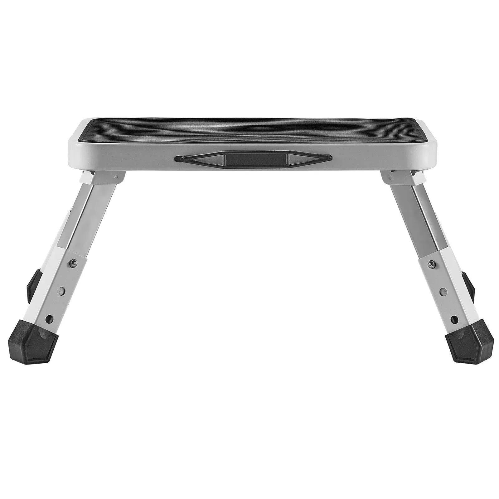 VEVOR Step Stool 1-Step 330lbs Capacity, Folding Steel Step Ladder 3 Adjustable Height, Portable Toddler Step Stools for Adults, Non-Slip Sturdy Step Ladders for Office, RVs, Pets, Bathrooms,Bedrooms