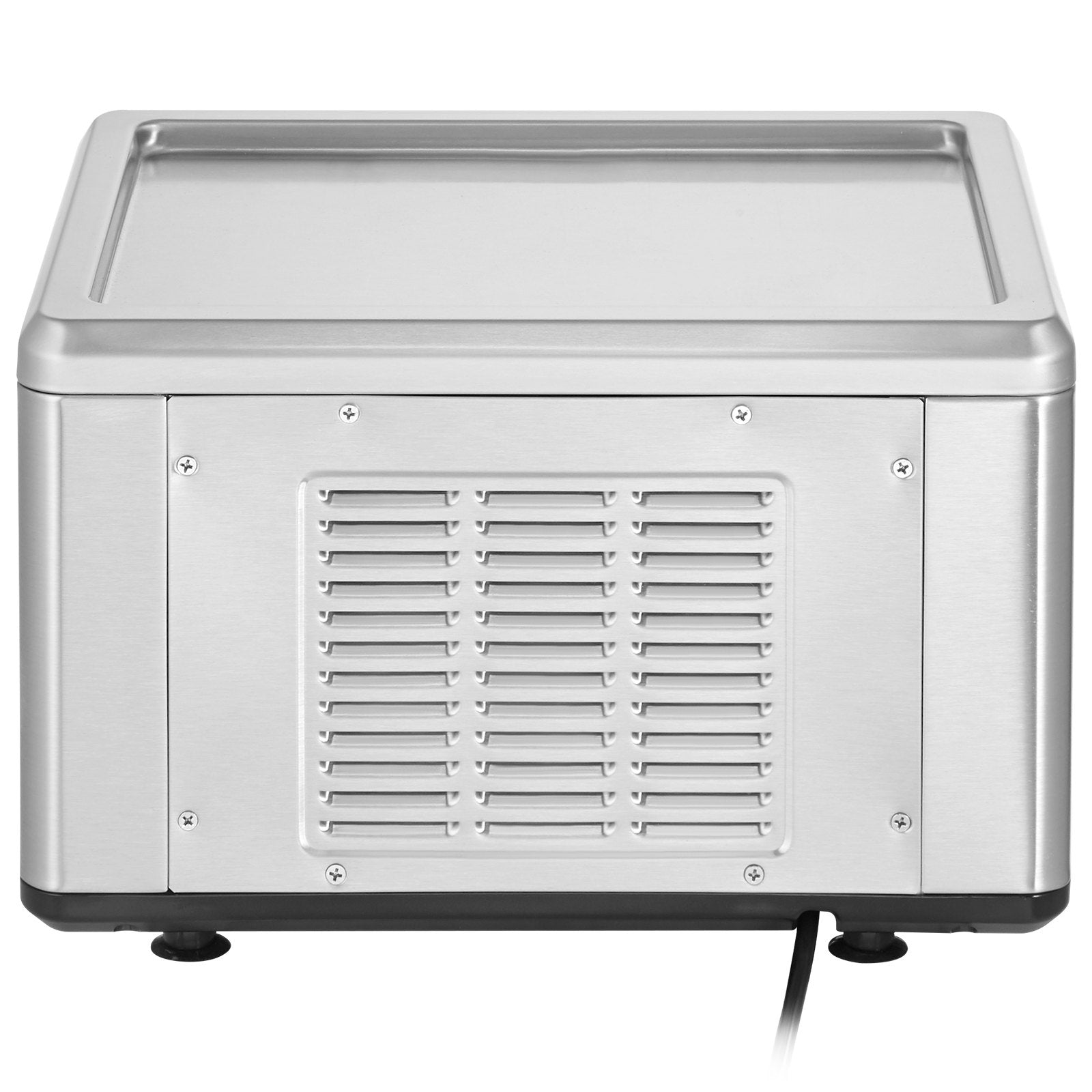 VEVOR Fried Ice Cream Roll Machine, 12.6" x 8.5" Stir-Fried Ice Cream Pan, Stainless Steel Rolled Ice Cream Maker with Compressor and 2 Scrapers, for Making Ice Cream, Frozen Yogurt, Ice Cream Rolls