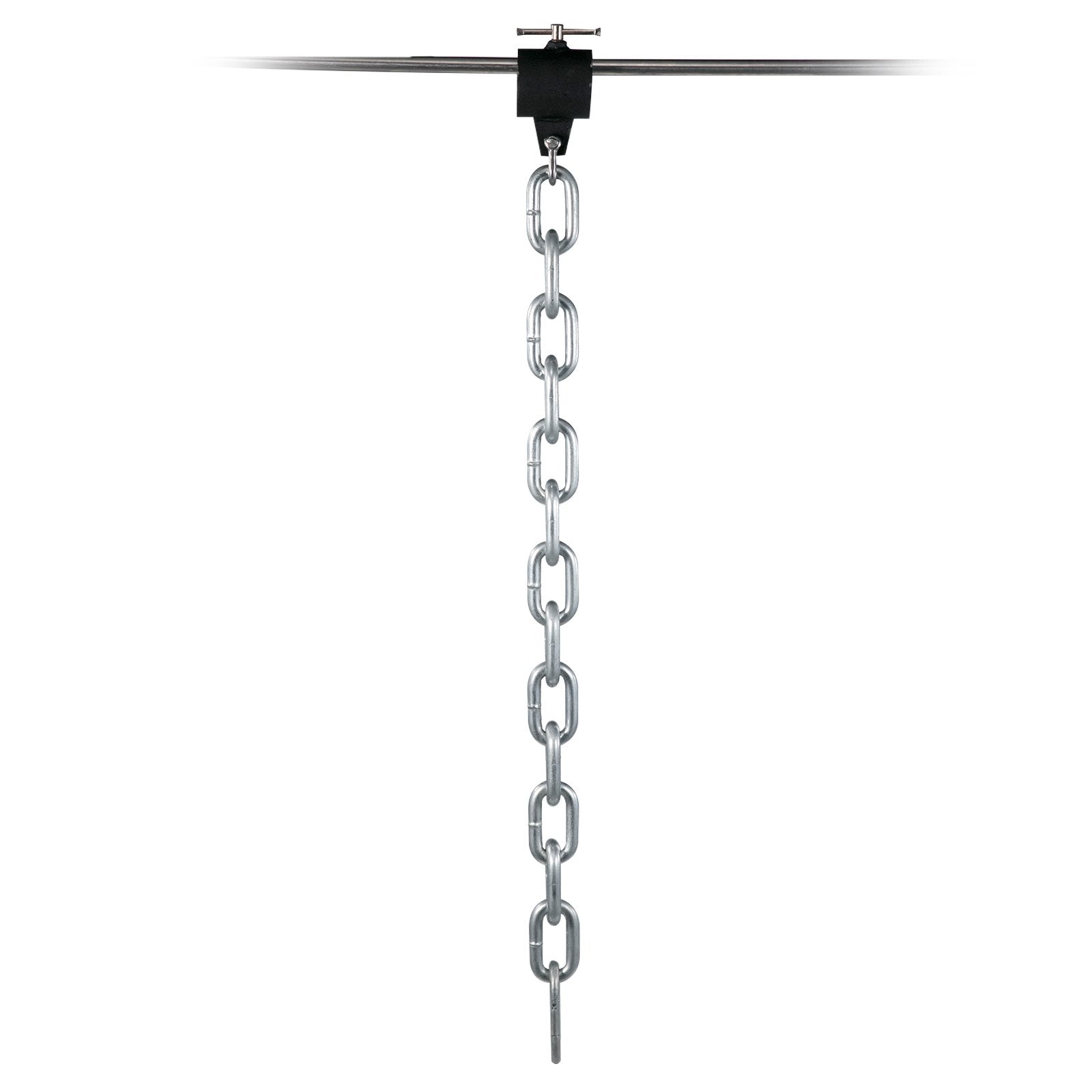 VEVOR Weight Lifting Chains, 1 Pair 26LBS/12KG Weight Lifting Chains,Bench Press Chains with Collars, 5.2FT Olympic Barbell Chains Weight Chains for Power Lifting, Silver