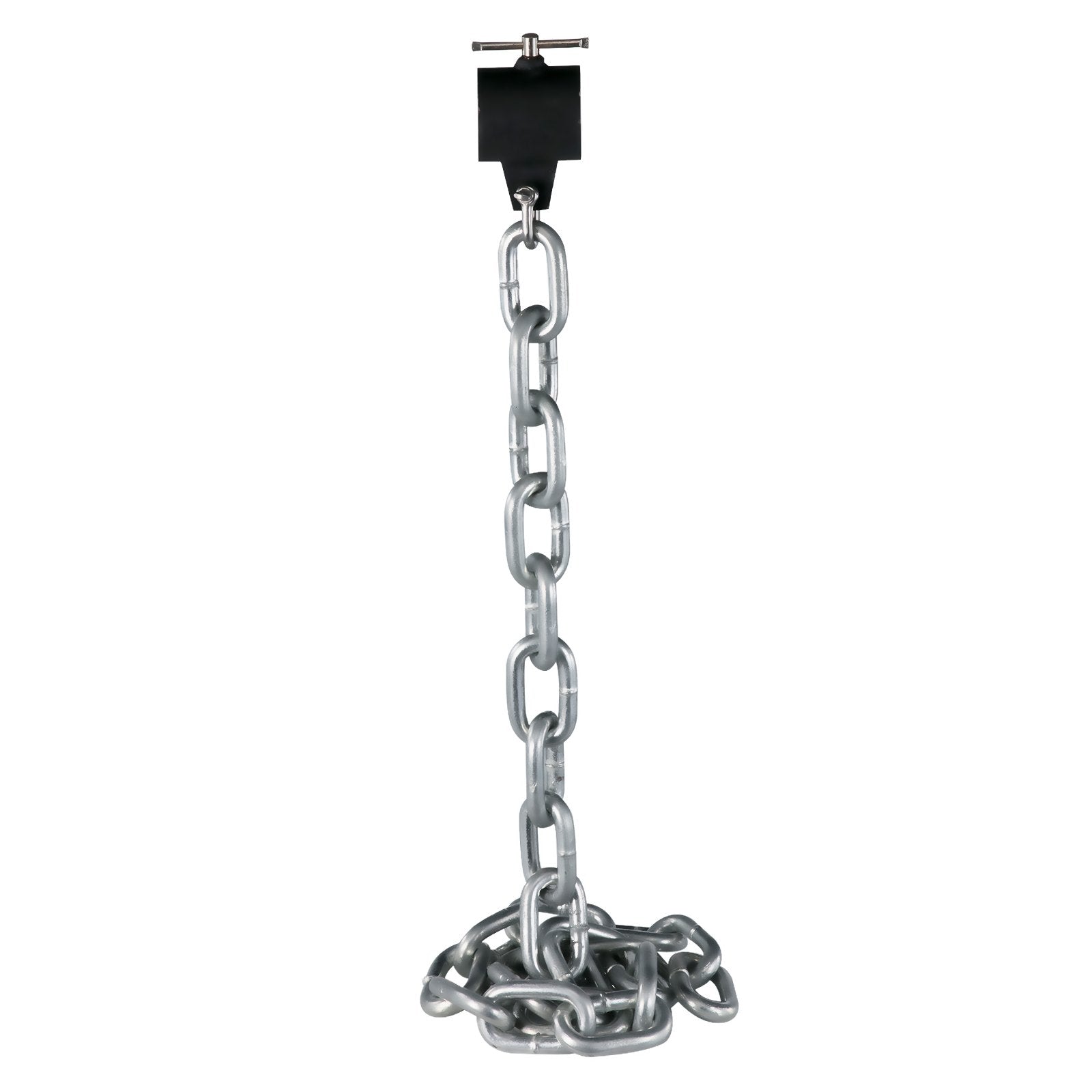 VEVOR Weight Lifting Chains, 1 Pair 26LBS/12KG Weight Lifting Chains,Bench Press Chains with Collars, 5.2FT Olympic Barbell Chains Weight Chains for Power Lifting, Silver