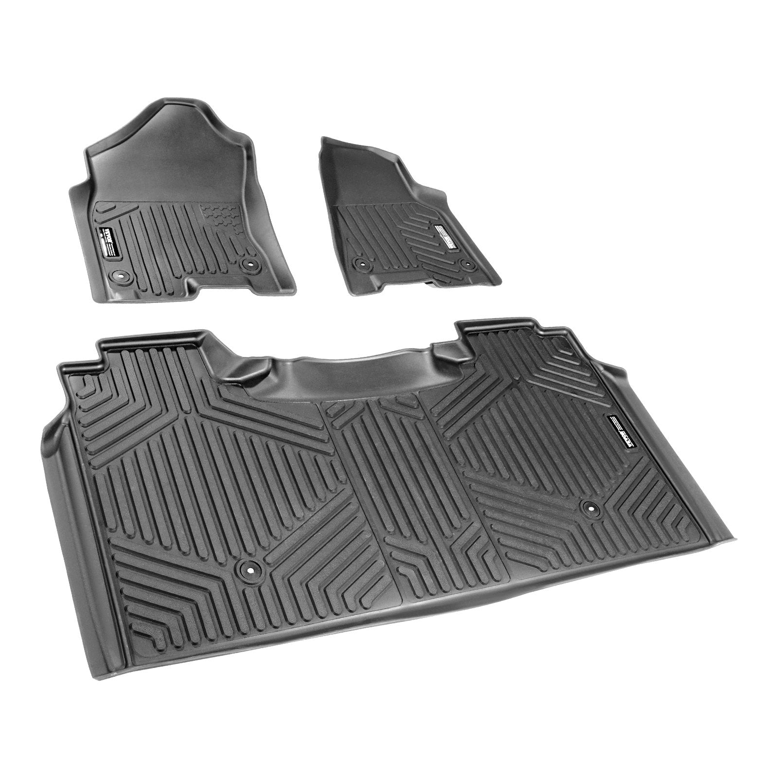 VEVOR Automotive Floor Mats Fits for Dodge Ram 1500 2019-2024 3 pcs Floor Liners