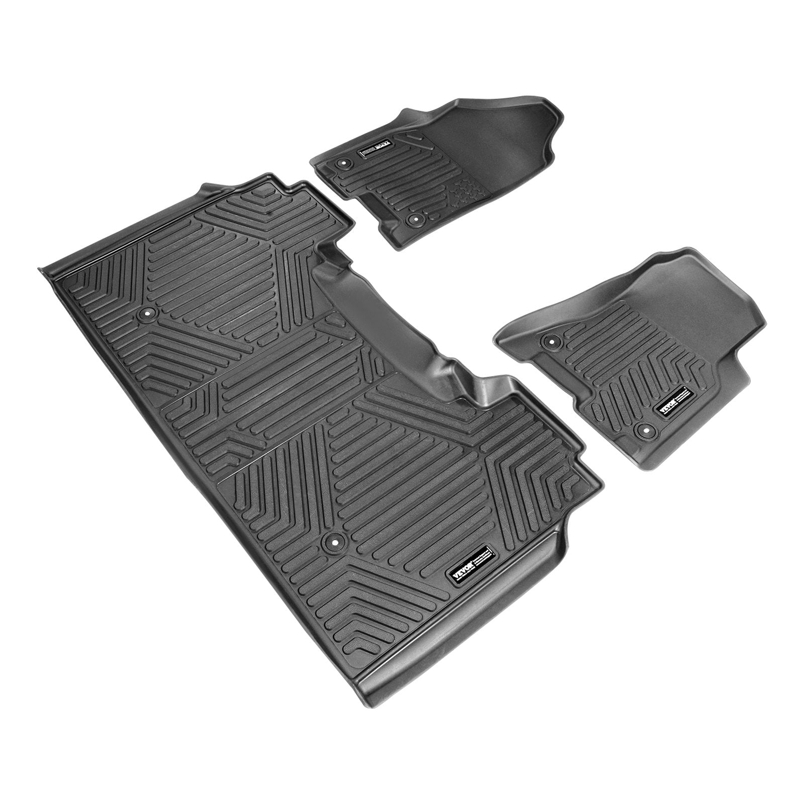 VEVOR Automotive Floor Mats Fits for Dodge Ram 1500 2019-2024 3 pcs Floor Liners