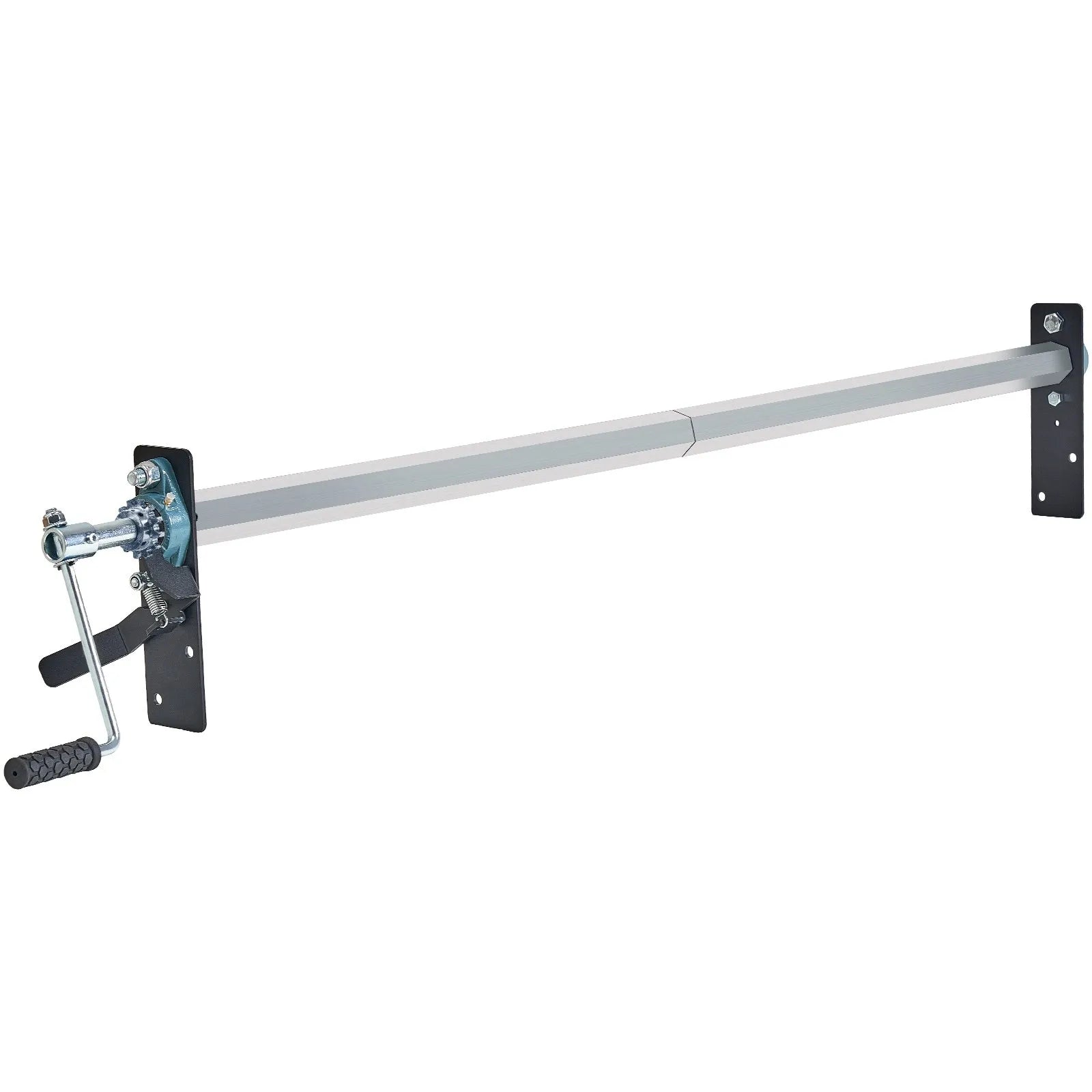 VEVOR Hand Crank Tarp Roller Kit, 64" to 104" Wide, Aluminum Alloy, Manual Cab Level Dump Truck Tarp Roller with 7" Sponge-Wrapped Handle, Perfect for Dump Trucks, Trailers, Trash Haulers (No Tarp)