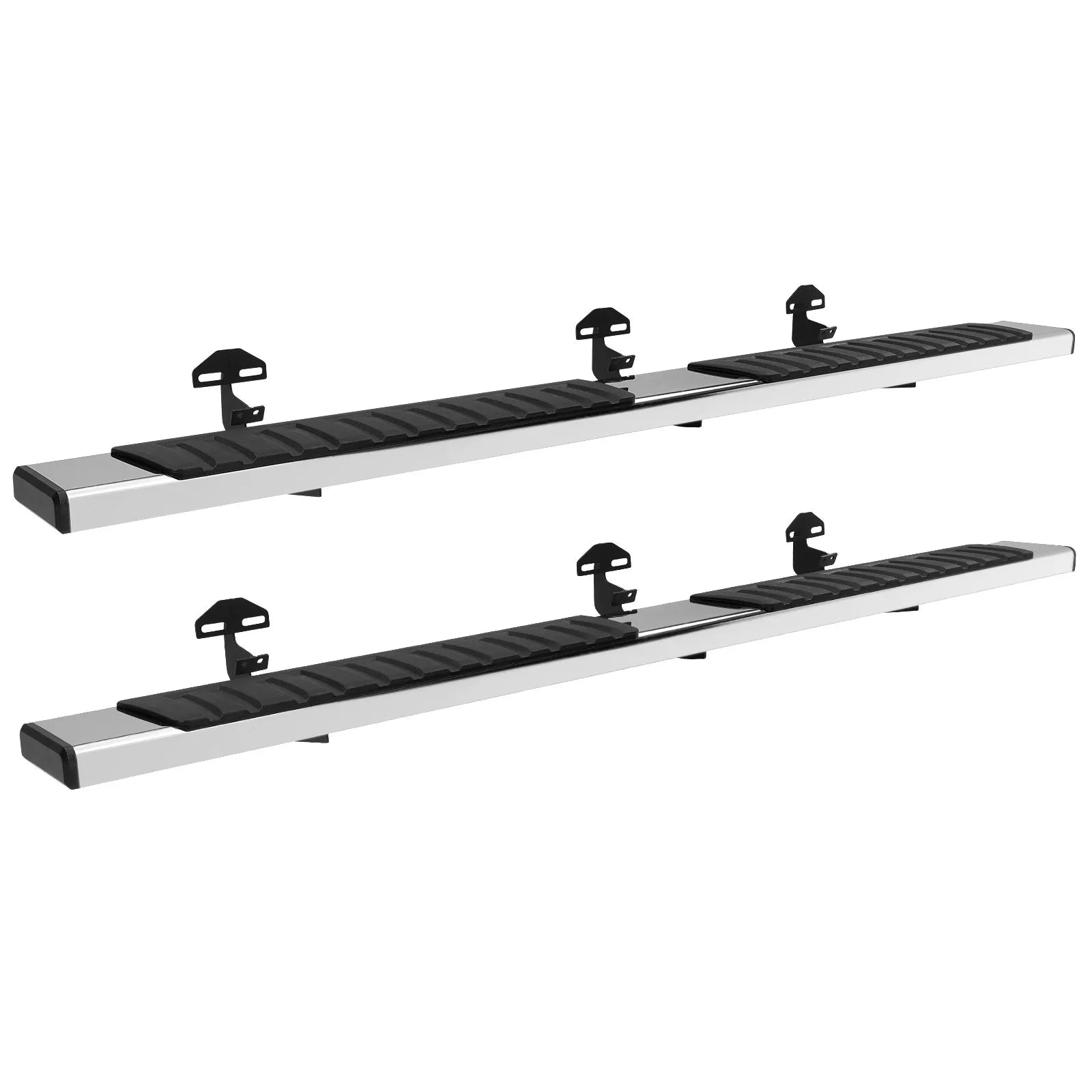 VEVOR Running Boards, 6" Step Bars Compatible with 2009-2018 Dodge Ram 1500/2010-2023 Ram 2500/3500 (Includes 2019-2023 Classic) Crew Cab, 201 Stainless Steel Side Steps Nerf Bars, 500LBS, 2 PCS