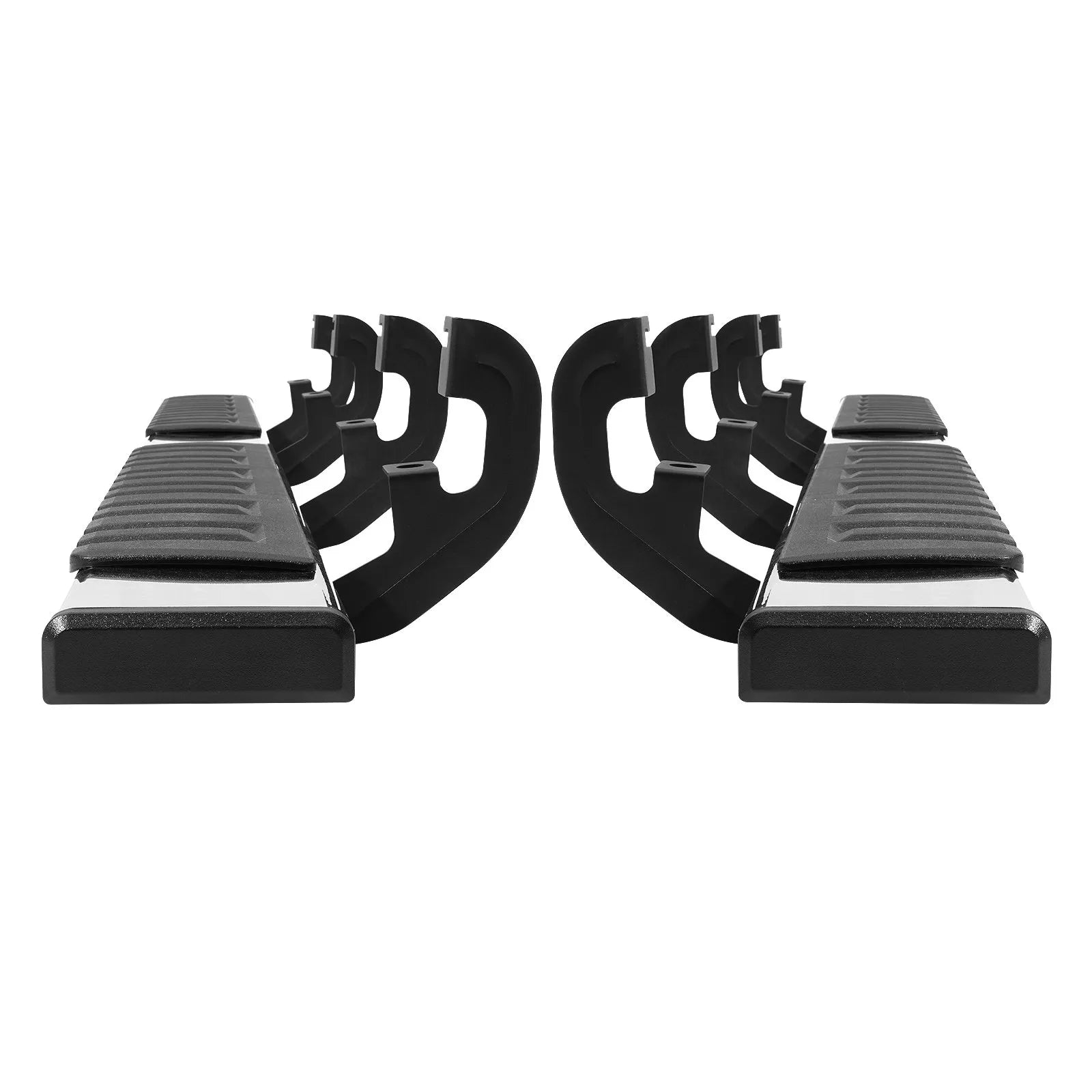 VEVOR Running Boards, 6" Step Bars Compatible with 2019-2023 Chevy Silverado/GMC Sierra 1500/2020-2024 Silverado/Sierra 2500/3500HD Crew Cab, 201 Stainless Steel Side Steps Nerf Bars, 500LBS, 2 Piece