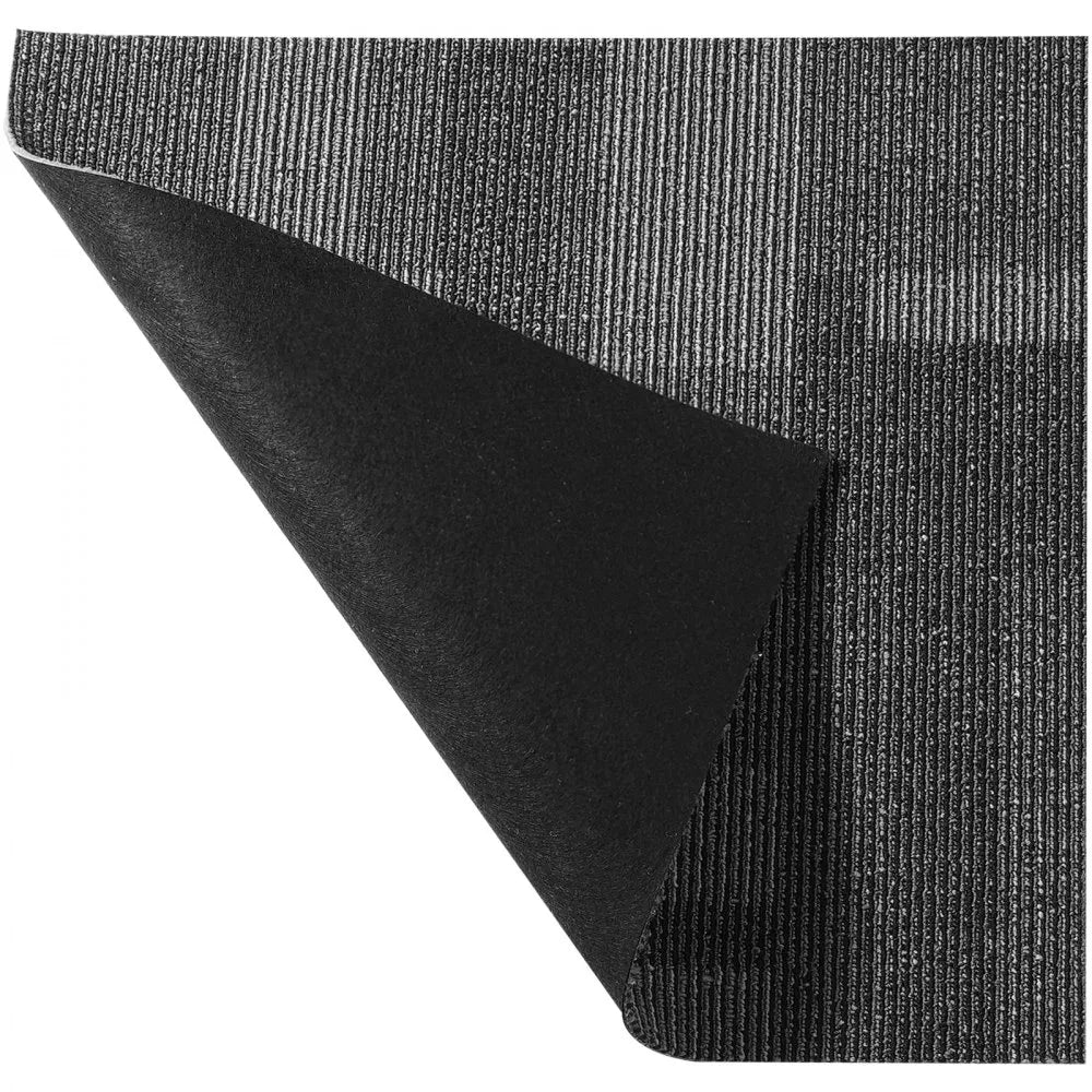VEVOR Carpet Tiles Reusable, 24"x 24"Carpet Squares With Padding Attached, Soft Padded Carpet Tiles, Easy Install DIY for Bedroom Living Room (24Tiles, Mixed Gray)