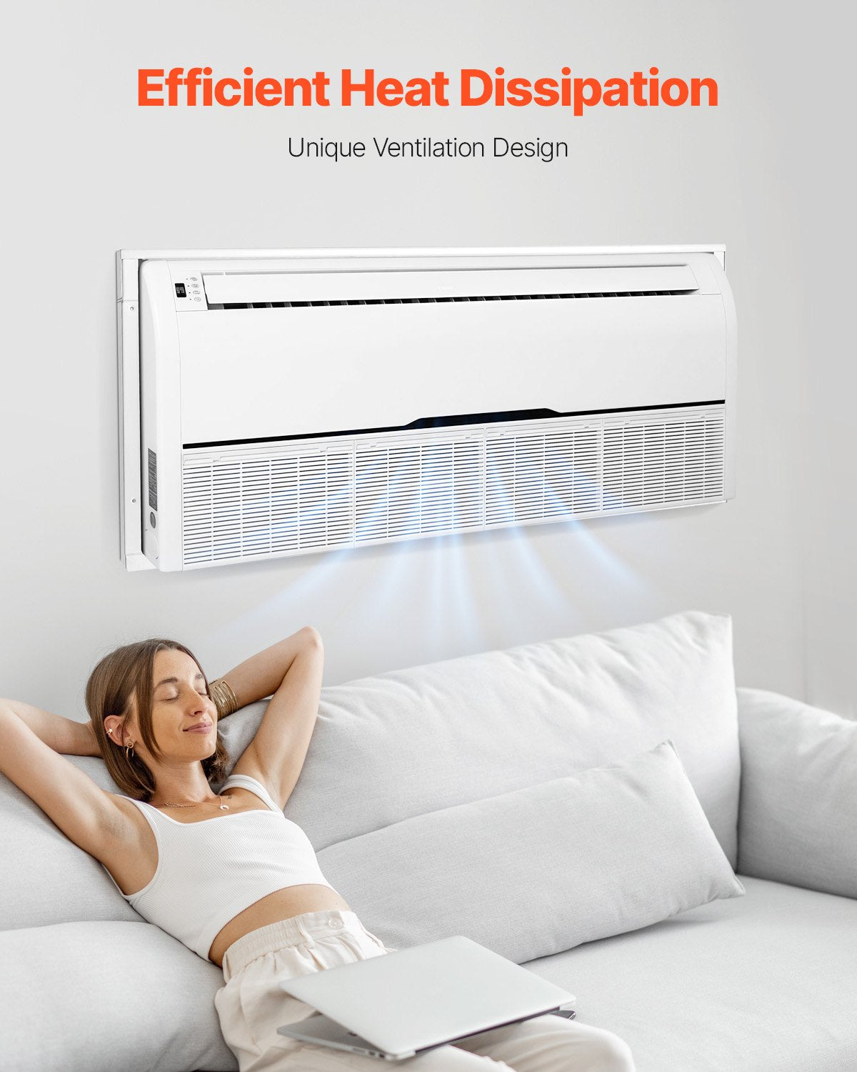 VEVOR Air Conditioner Wall Sleeve 42 in Universal Through the Wall AC Sleeve