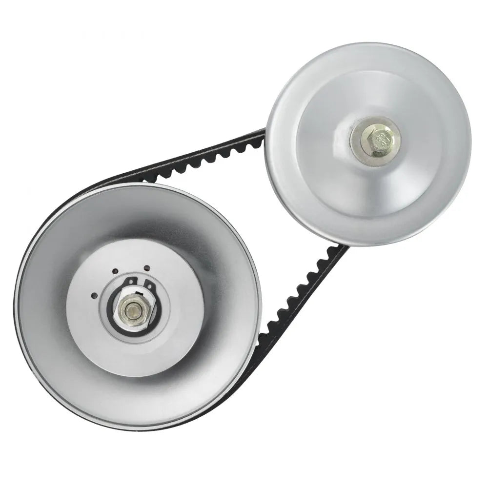 VEVOR Go-Kart Torque Converter, 3/4" Go-Kart Clutch Kit, 30 Series Asymmetrical Driver Pulley Replacement with Drive Belt, for 2-8 HP Small Engines, Replace Comet 219552, Manco 5957, Yerf Dog Q43201W