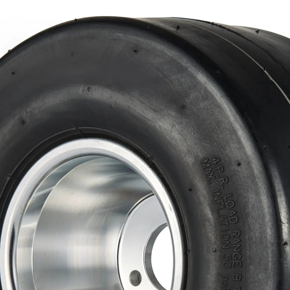 VEVOR Go Kart Tires and Rims, 11x6-5" Go Kart Wheels, 2-Pack Rear Wheels, Aluminum Alloy Rims and Rubber Tires, Hub-Rim Fit Bolt Pattern 1.57 inch with 3 Bolt Holes, Replacement Pneumatic Tire