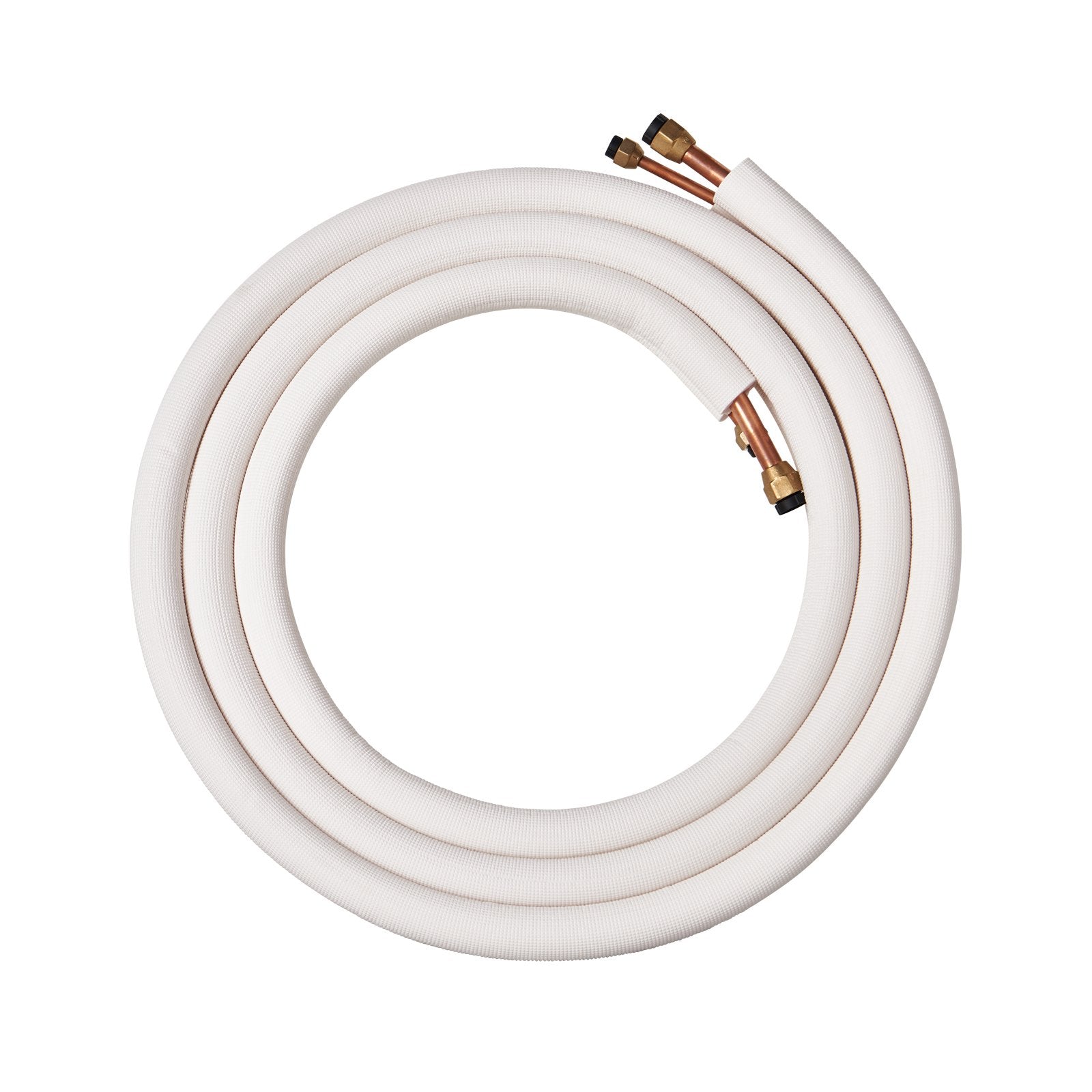 VEVOR 16FT Mini Split Line Set, 3/8" & 5/8" O.D Copper Pipes Tubing and Triple-Layer Insulation, for Air Conditioning or Heating Pump Equipment & HVAC with Rich Accessories (18ft Connection Cable)