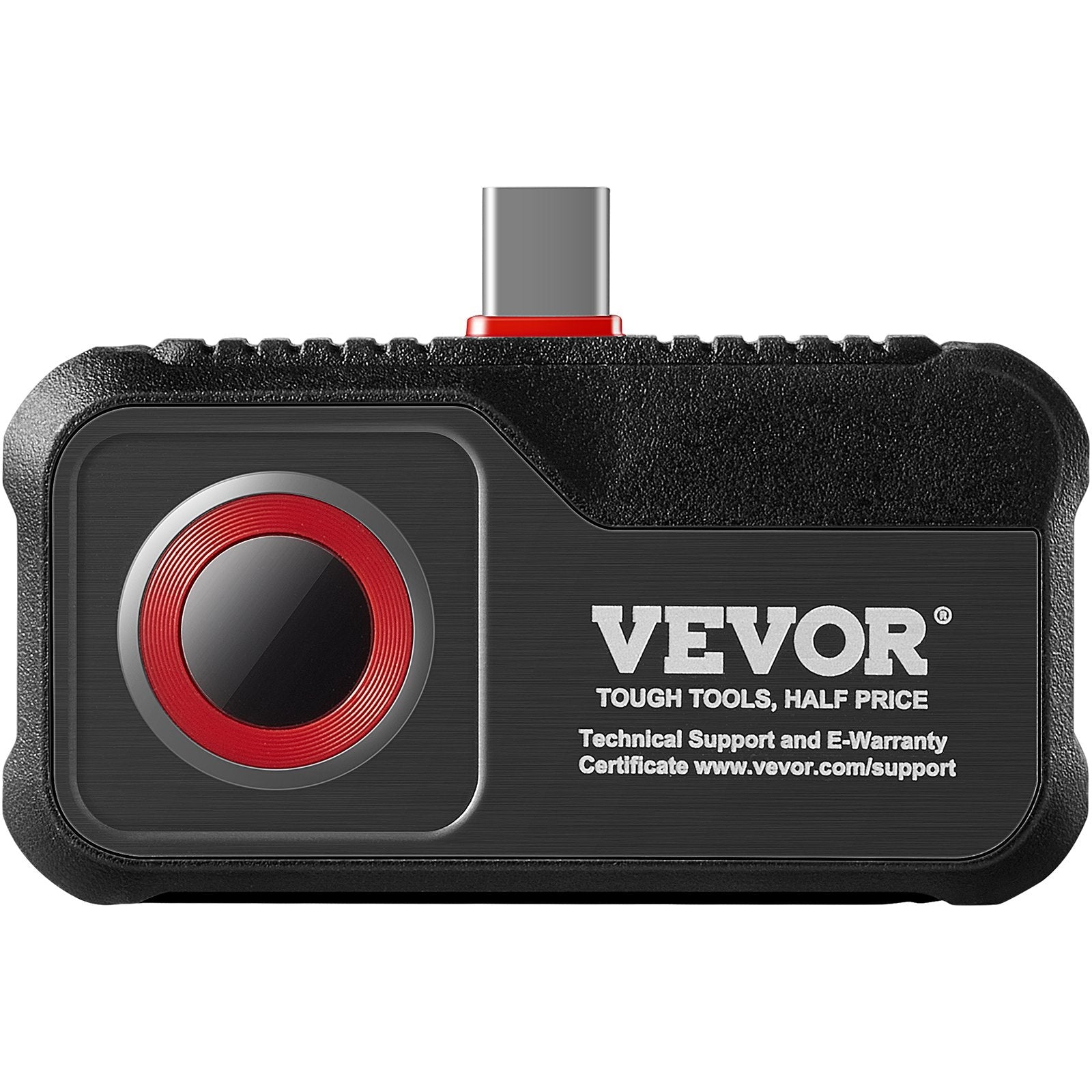 VEVOR Thermal Imaging Camera for Android, 256 x 192 IR Resolution Infrared Thermal Imager with Visual Camera, 25Hz Refresh Rate Thermal Camera for Smartphone/Tablet, -4-1022°F Temperature Range, IP54