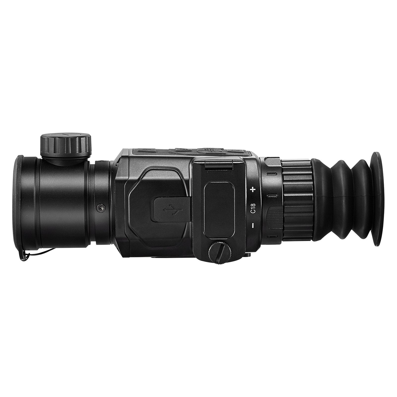 VEVOR Thermal Imager Monocular, 384x288 Resolution Hunting Imaging Telescope, IP54 Waterproof Thermal Camera with 1X -8X Zoom, 0.39" OLED Screen, 1400mAh High-capacity Battery