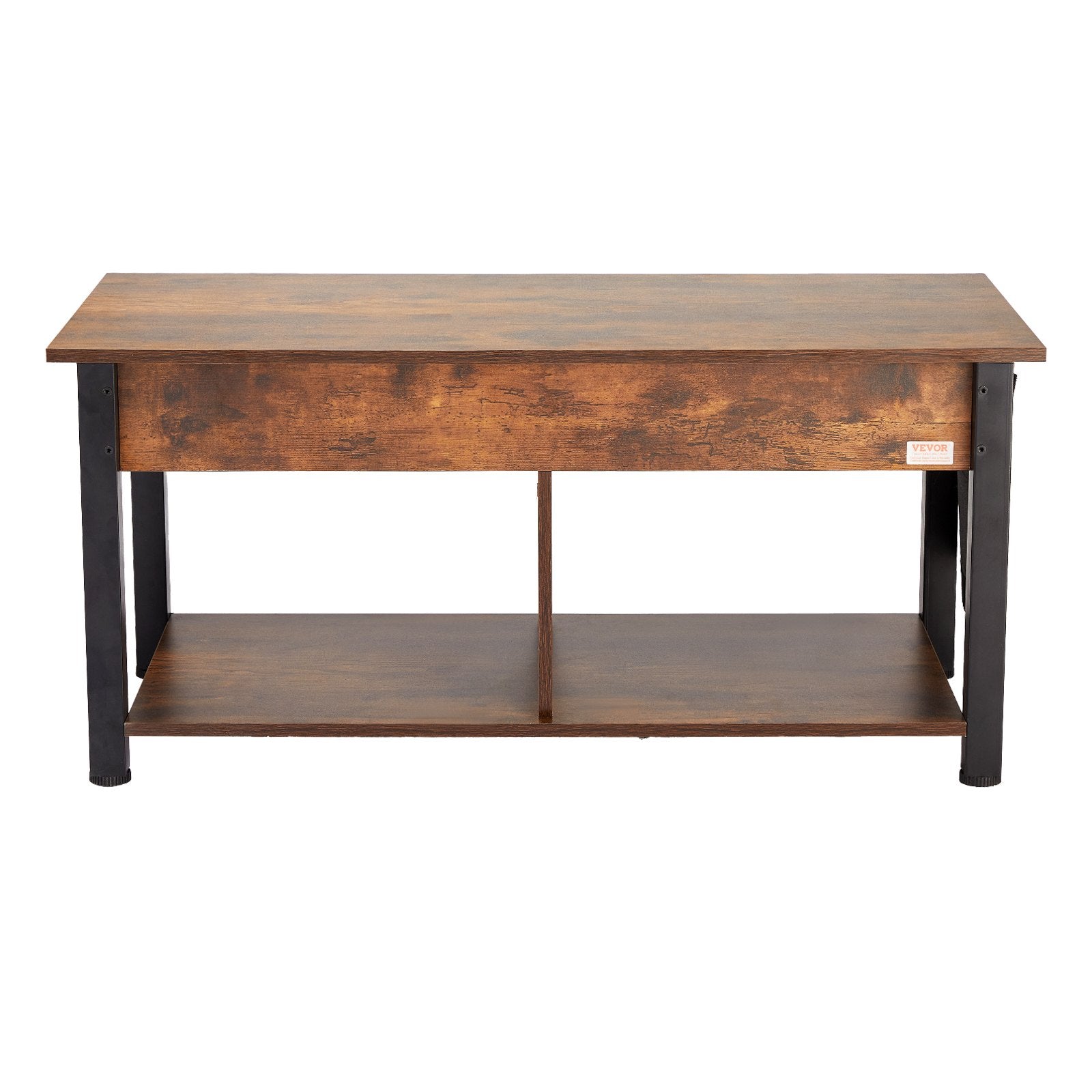 VEVOR Lift Top Coffee Table 41.7" Rectangle Coffee Table for Living Room Brown