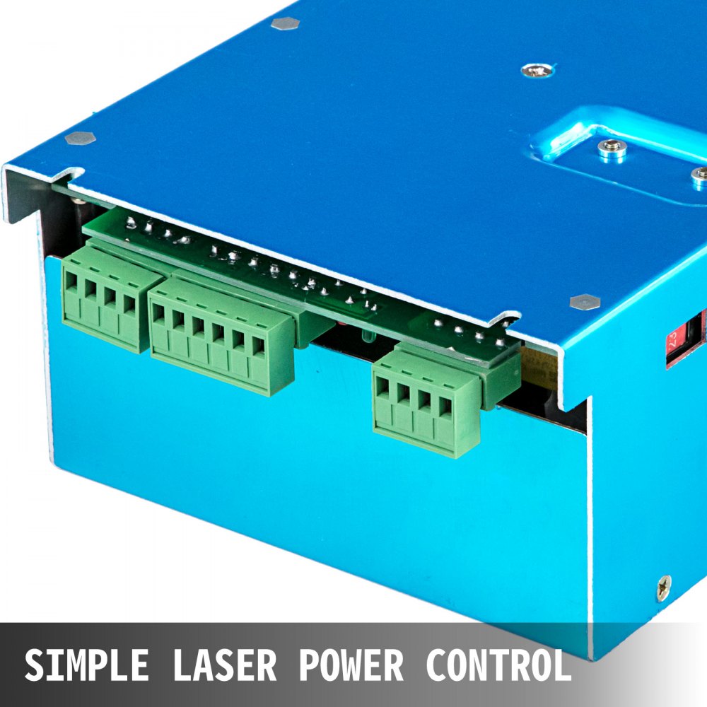 VEVOR Laser Power Supply 40W Co2 Laser Engraver Power Supply Black Laser Tube Power Supply 110V/220V for Laser Cutter Engraving Machine(40W)