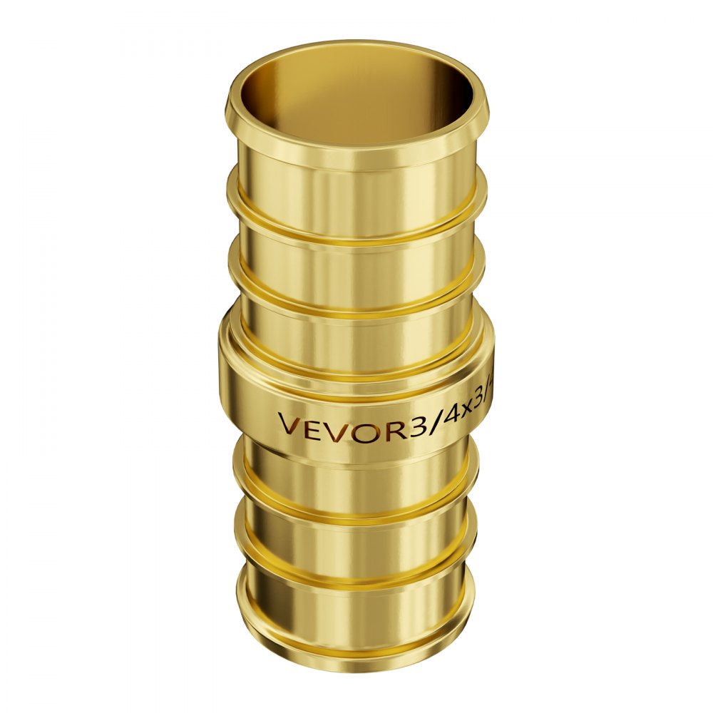 VEVOR Pipe Fittings 3/4" 50PCS Brass Clamp-style Straight-Through for Air