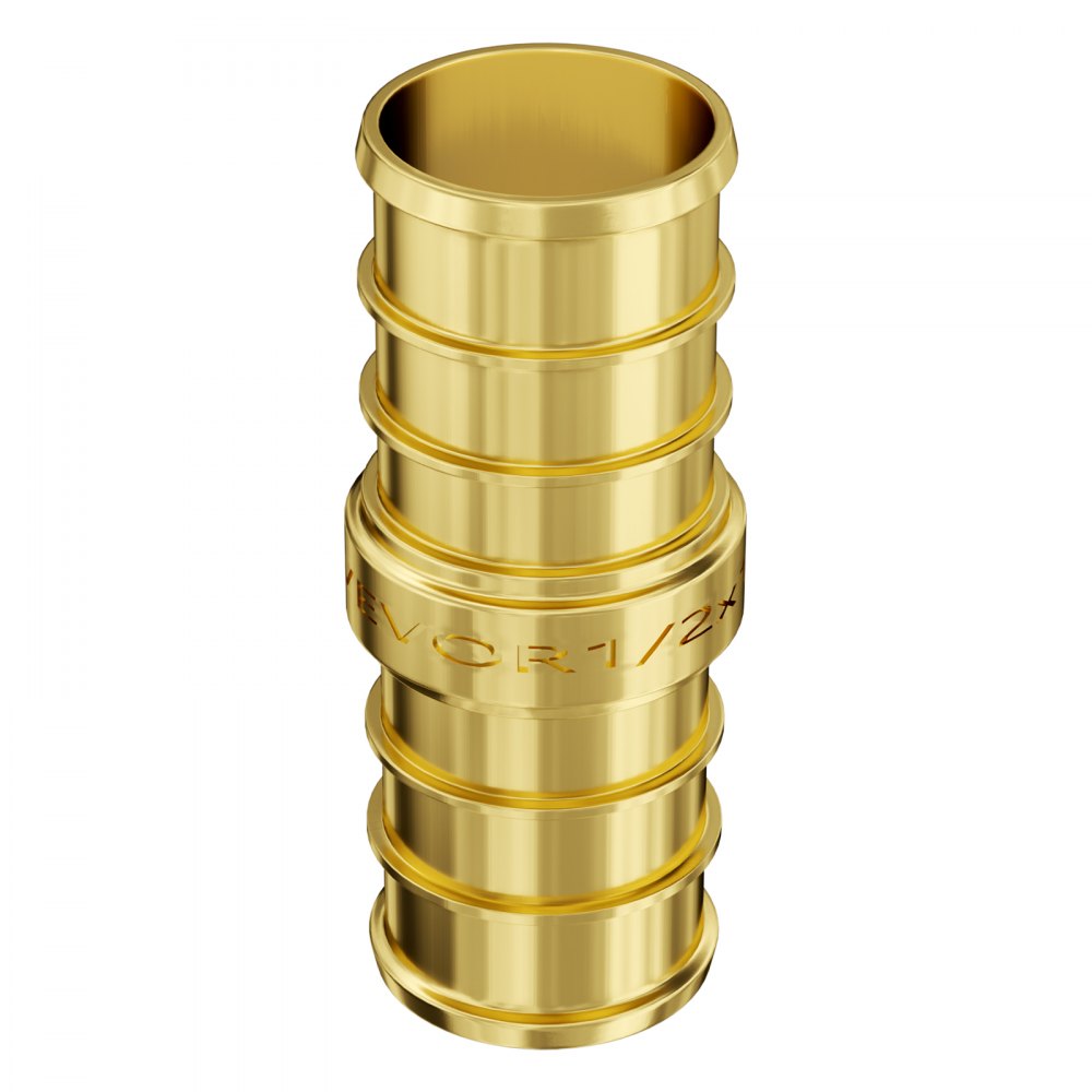 VEVOR Pipe Fittings 1/2" 50PCS Brass Clamp-style Straight-Through for Air System