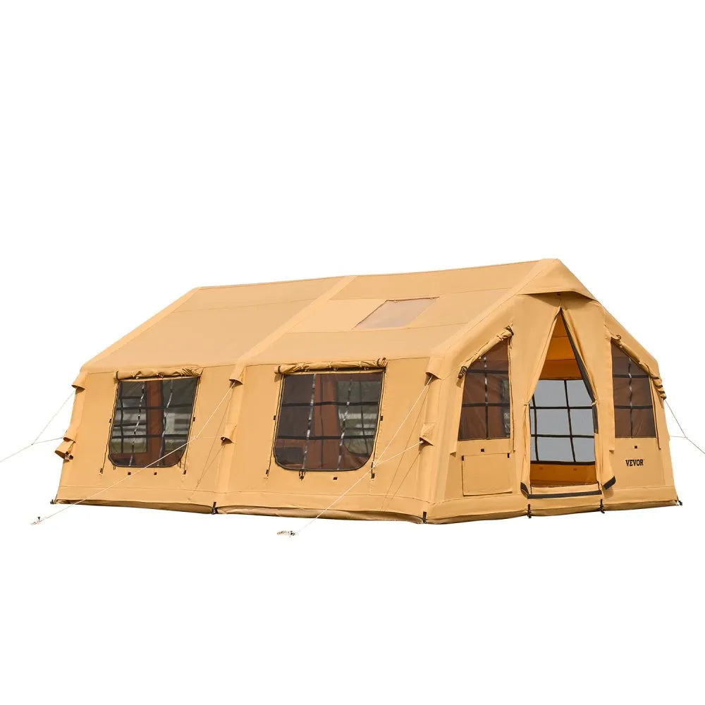 VEVOR Inflatable Tent for Camping 12-16 Person Glamping Tent with Pump Easy Set up