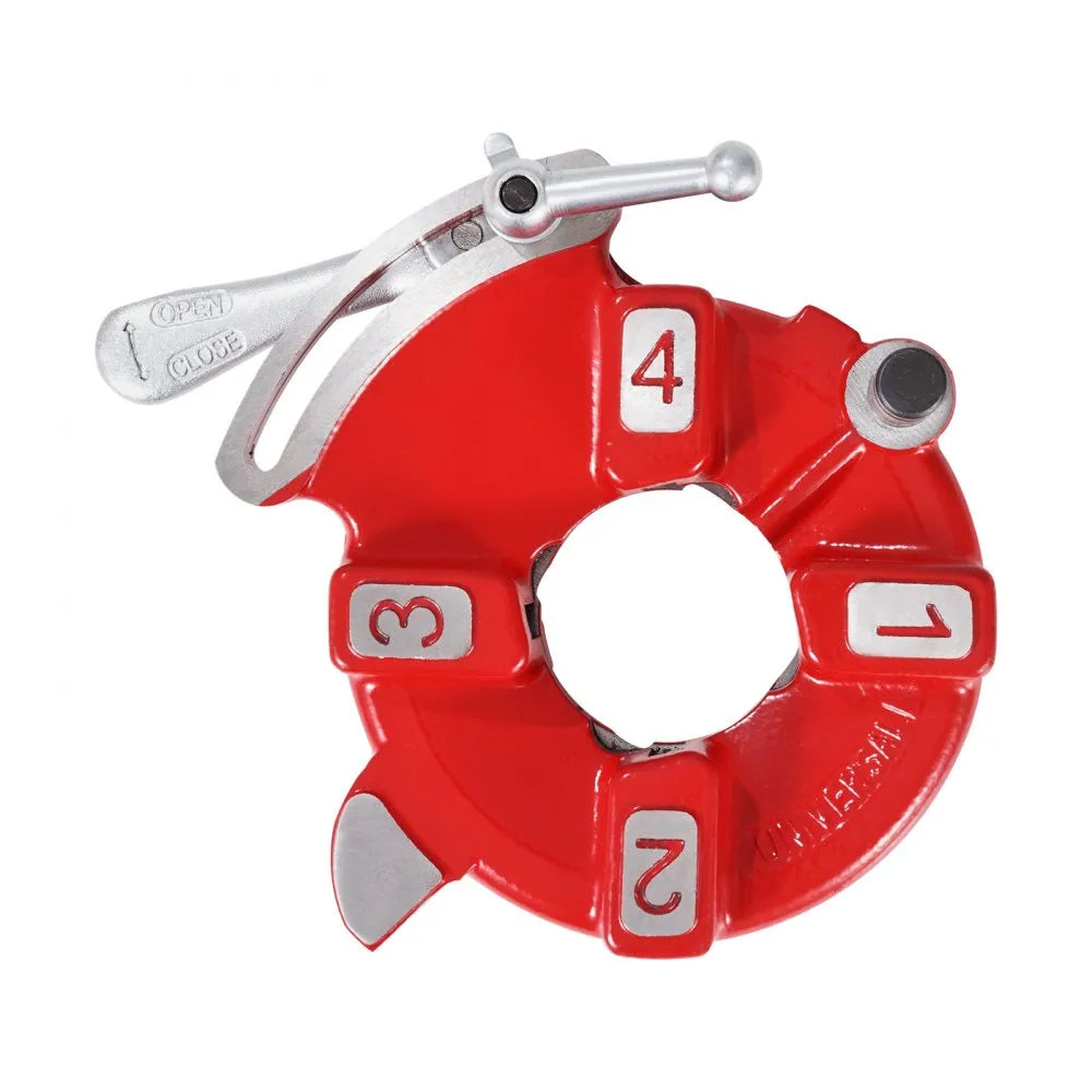 VEVOR Quick Opening Die Head 1/8" to 2" Pipe 1/4" to 2" Bolt Right-Handed Oiling