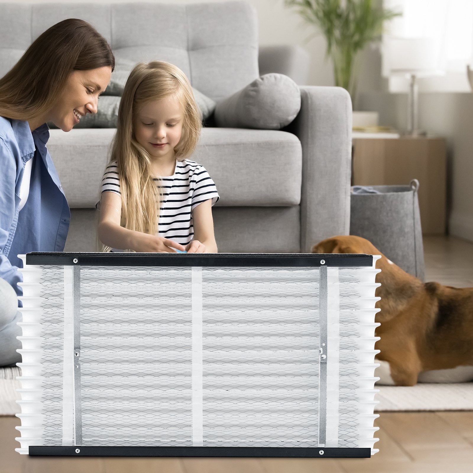 VEVOR Air Filters MERV 13 Electrostatic Pleated Furnace Filter 2-Pack 16x28x4