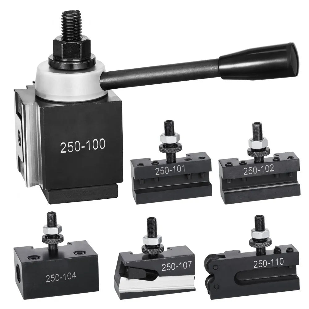 VEVOR Quick Change Tool Post Set 6 Pcs Lathe Tool Holders for 6"-12" Mini Lathe