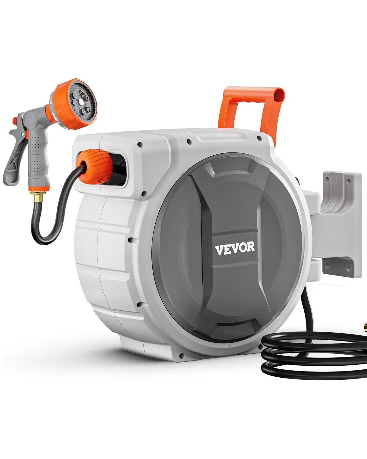 VEVOR Retractable Garden Hose Reel 1/2 in x 65 ft Wall Mounted Garden Hose Reel
