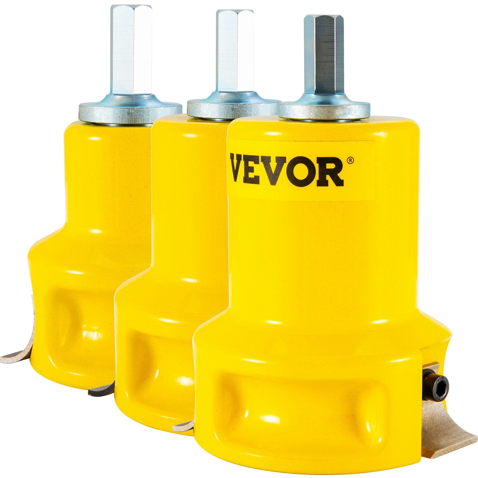 VEVOR Tenon Cutter, 1\"/25.4mm & 1.5\"/38mm & 2\"/50.8mm, with Dual Curved Blades & Button Screws Home Master Kit, Premium Aluminum & Steel Log Furniture Cutter, Commercial Starter’s Tool for Home DIY