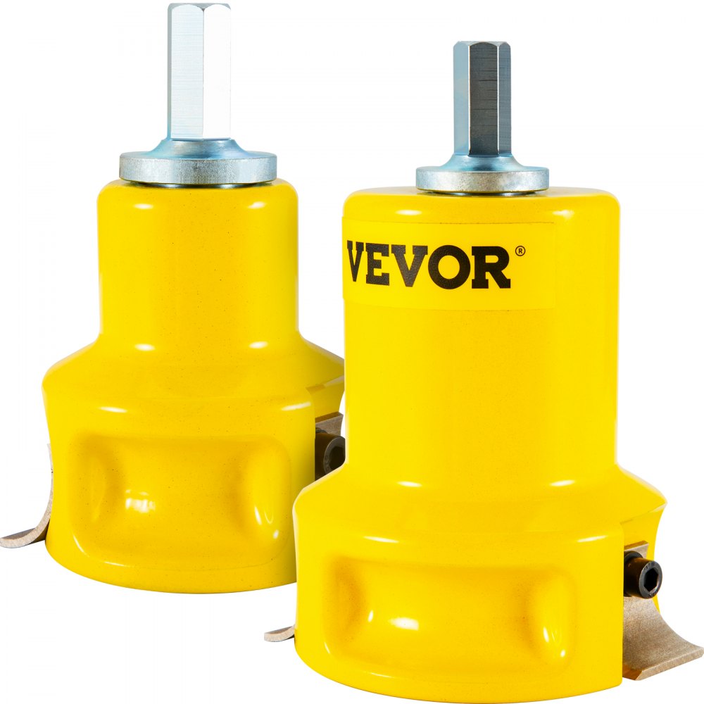 VEVOR Tenon Cutter, 1\"/25.4mm & 2\"/50.8mm Diameter, with Dual Curved Blades & Button Screws Home Master Kit, Premium Aluminum & Steel Log Furniture Cutter, Commercial Beginner’s Tool for Home DIY