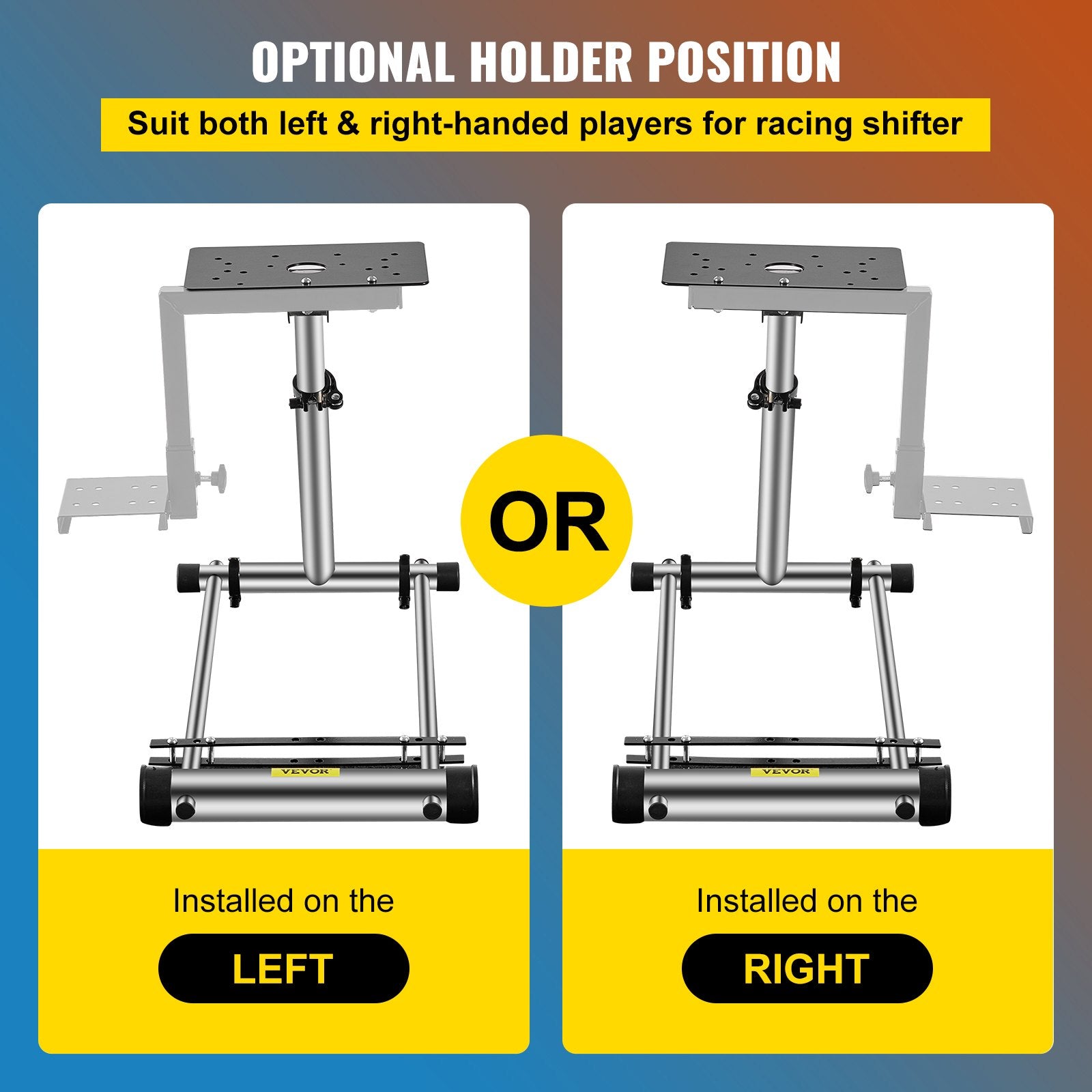 VEVOR G29 G920 Racing Steering Wheel Stand,fit for Logitech G27/G25/G29, Thrustmaster T80 T150 TX F430 Gaming Wheel Stand, Wheel Pedals NOT Included