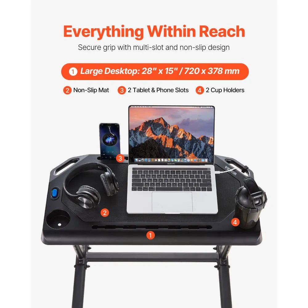 Cycling Desk β Adjustable Mobile Bike & Treadmill Workstation with Wheels