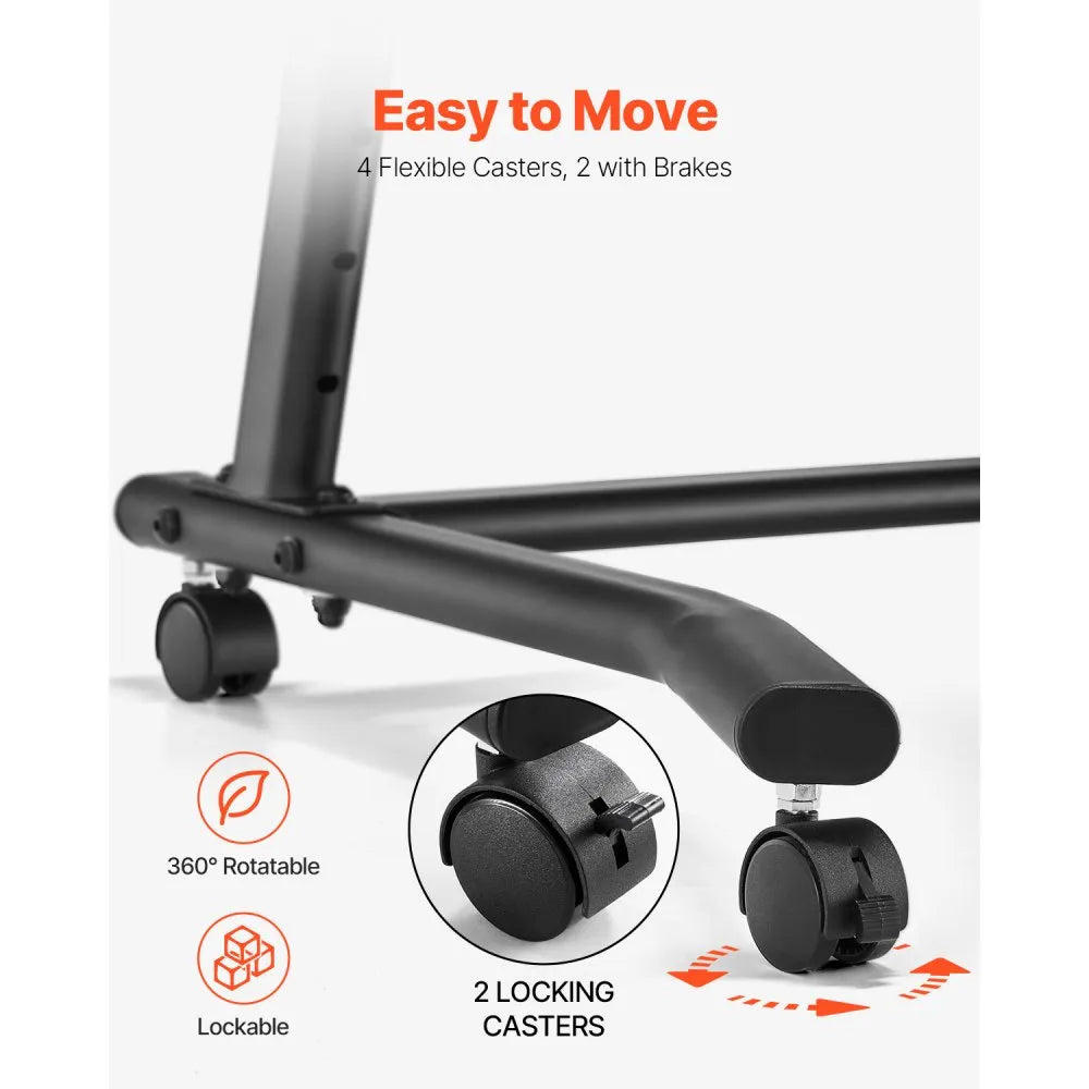 Cycling Desk β Adjustable Mobile Bike & Treadmill Workstation with Wheels