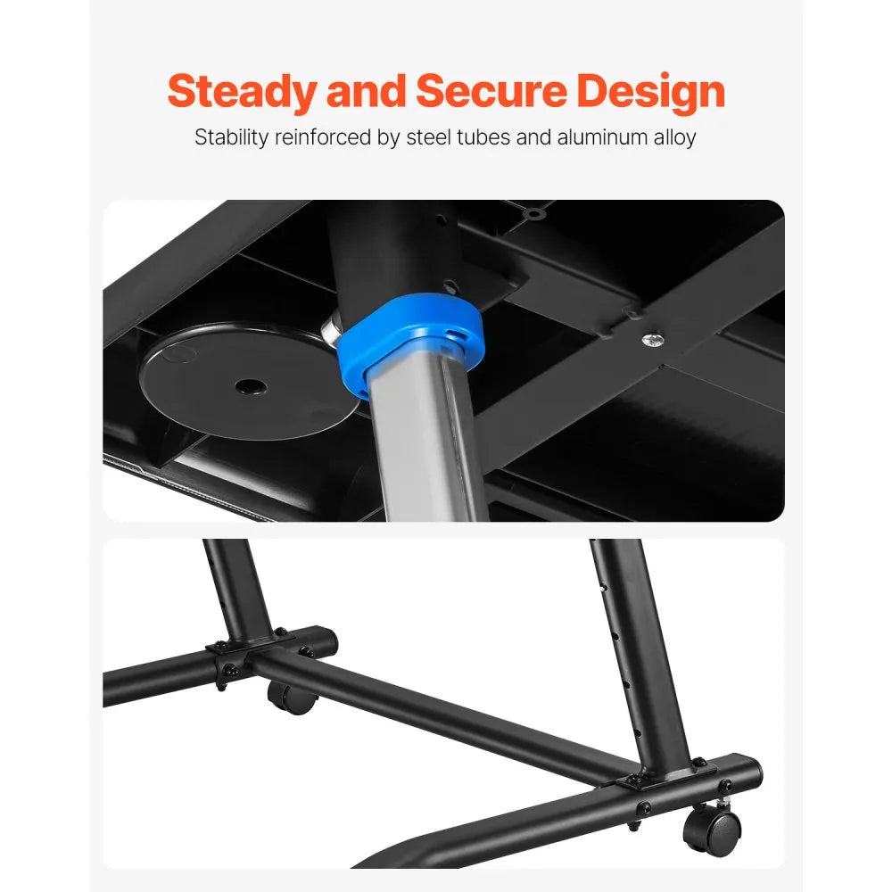 Cycling Desk β Adjustable Mobile Bike & Treadmill Workstation with Wheels
