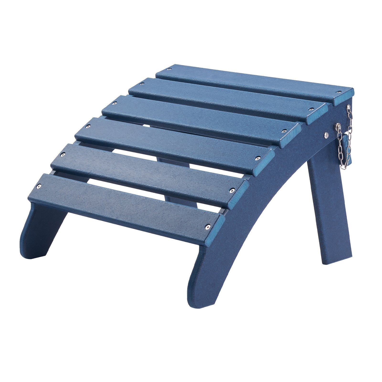 VEVOR Adirondack Ottoman 2 Set 18.7L x 18.9W x 13.8H Inch HDPE Footrest Blue