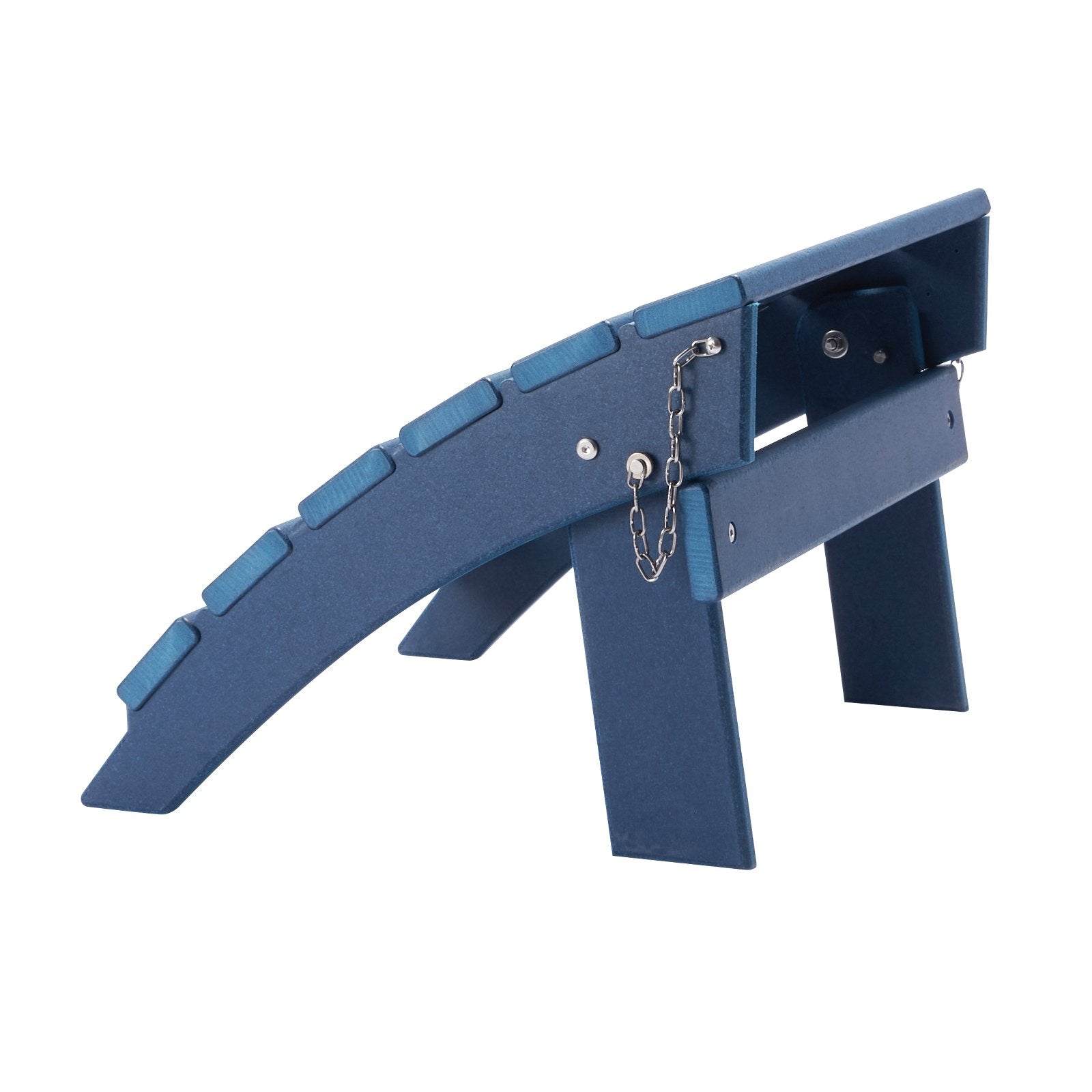 VEVOR Adirondack Ottoman 15.7L x 18.9W x 13H Inch HDPE Folding Footrest Blue
