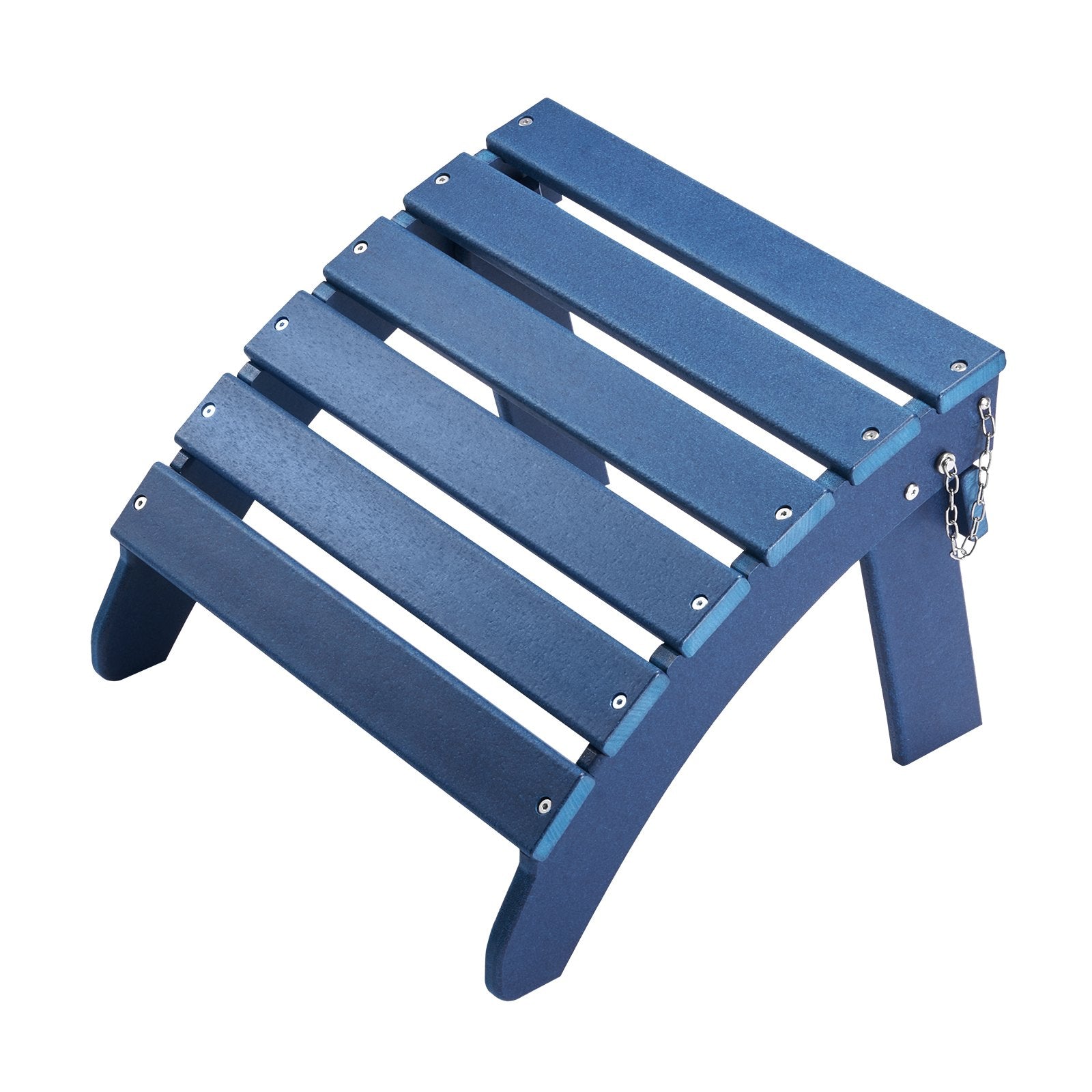 VEVOR Adirondack Ottoman 18.7L x 18.9W x 13.8H Inch HDPE Folding Footrest Blue