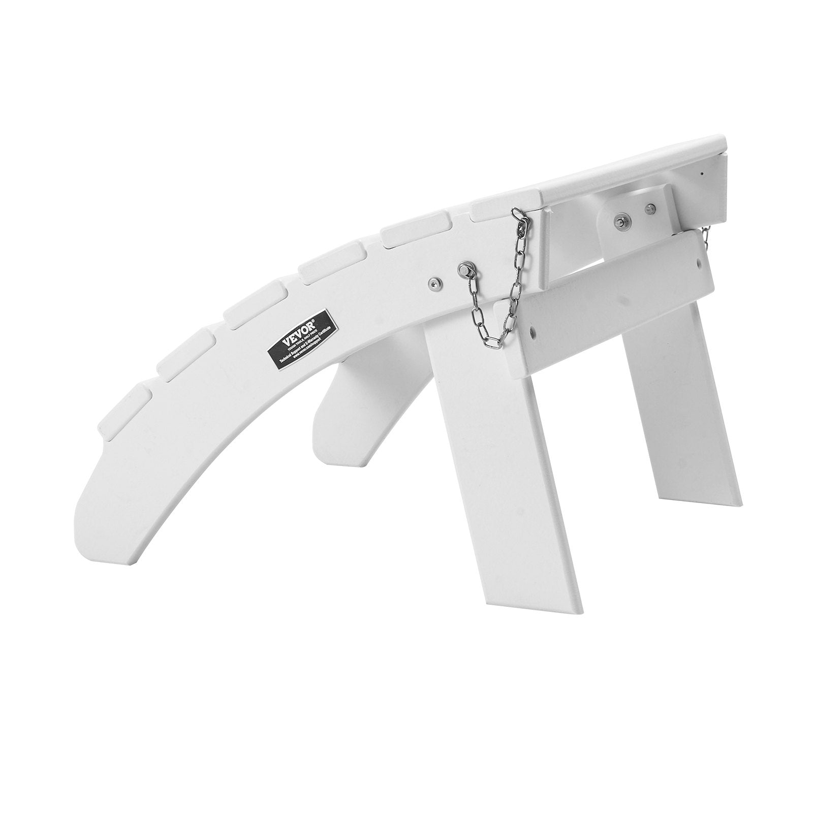 VEVOR Adirondack Ottoman 17.7L x 19.7W x 13.8H Inch HDPE Folding Footrest White