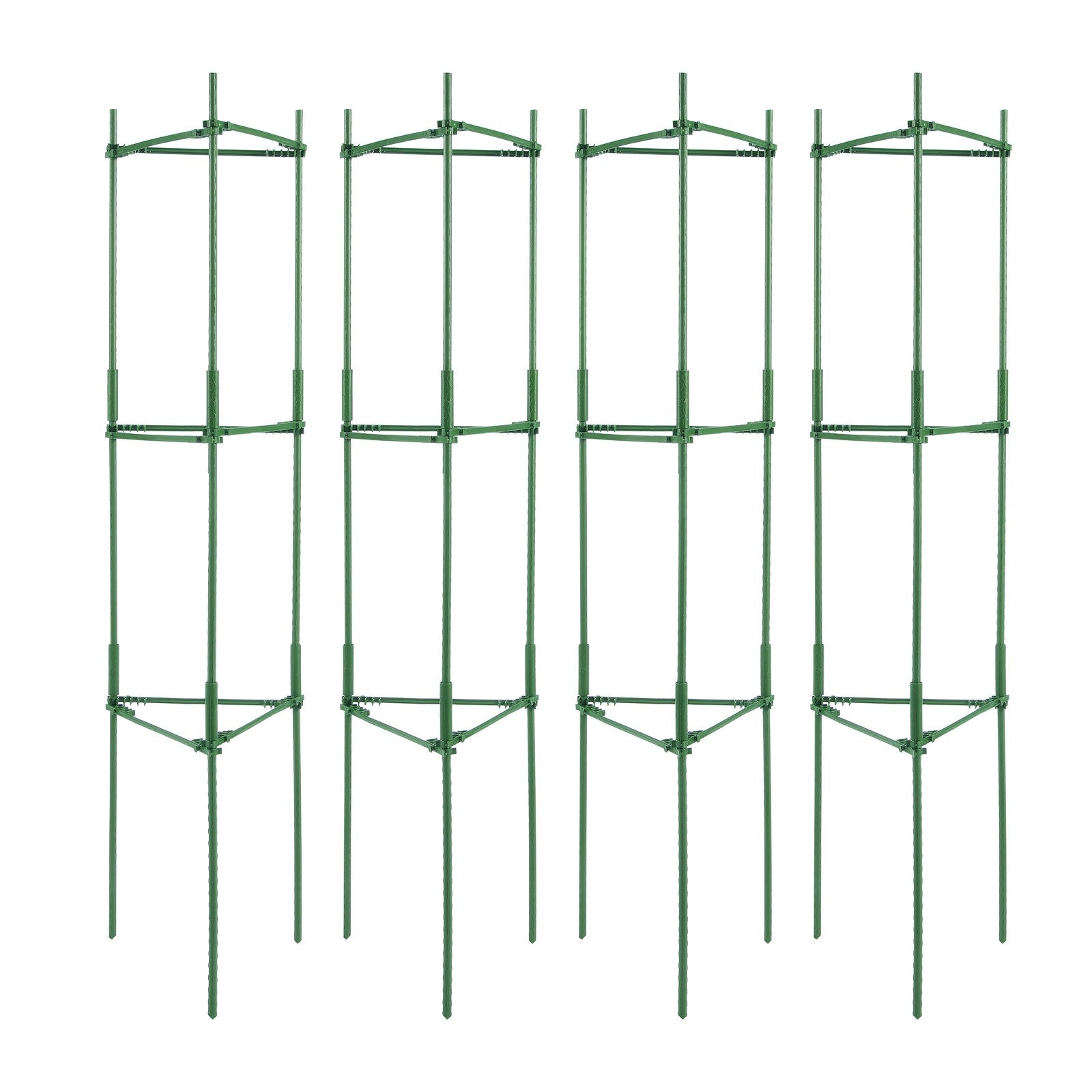 VEVOR 4 Packs Tomato Cages for Garden 63" Tomato Plant Stakes Support Cage