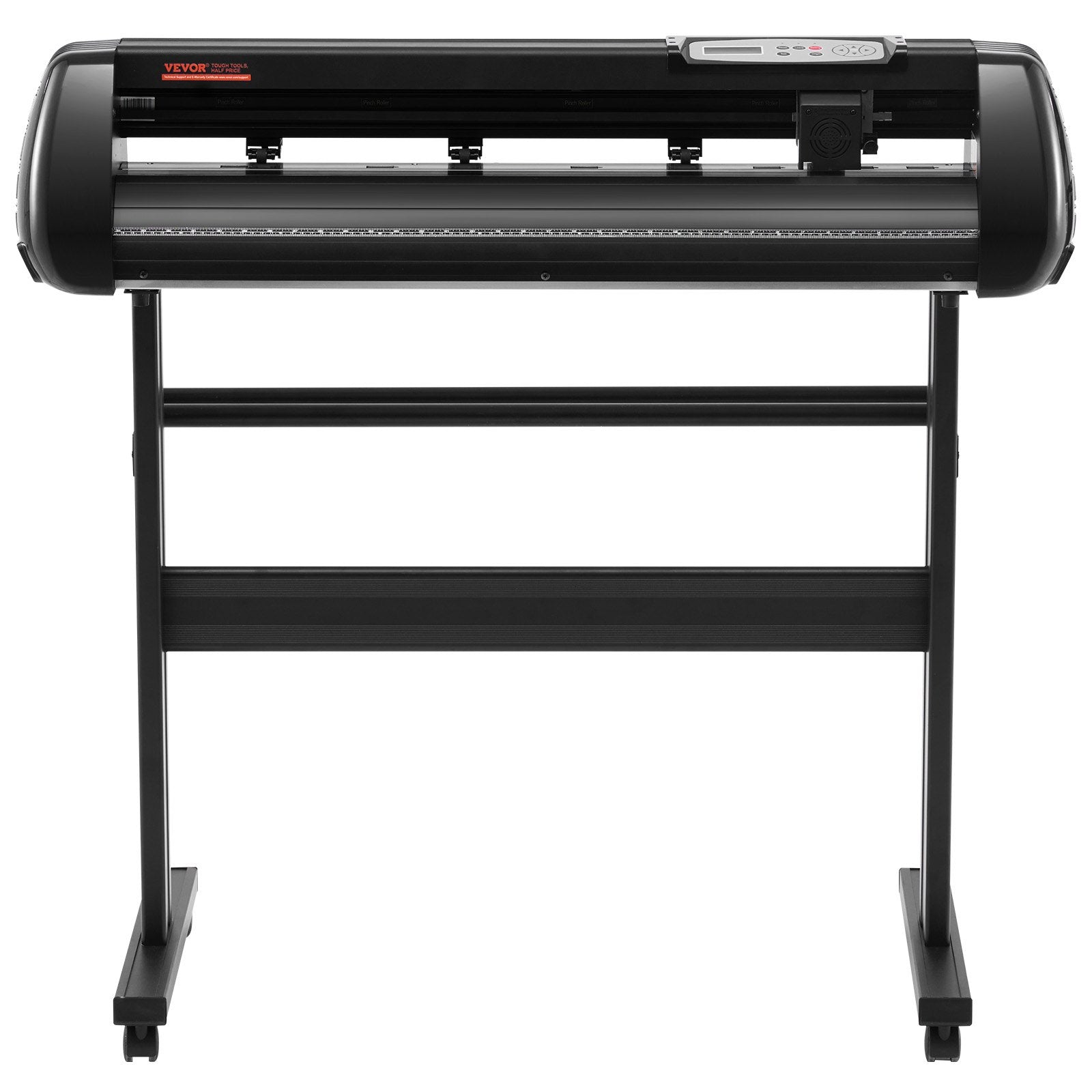 VEVOR Vinyl Cutter Machine, 34in Offline Bluetooth Cutting Plotter Machine, 400in/10m Steel Roller Shaft Adjustable Speed Force, SignMaster Software Tool DIY Craft Kit for Sign Making Windows & Mobile