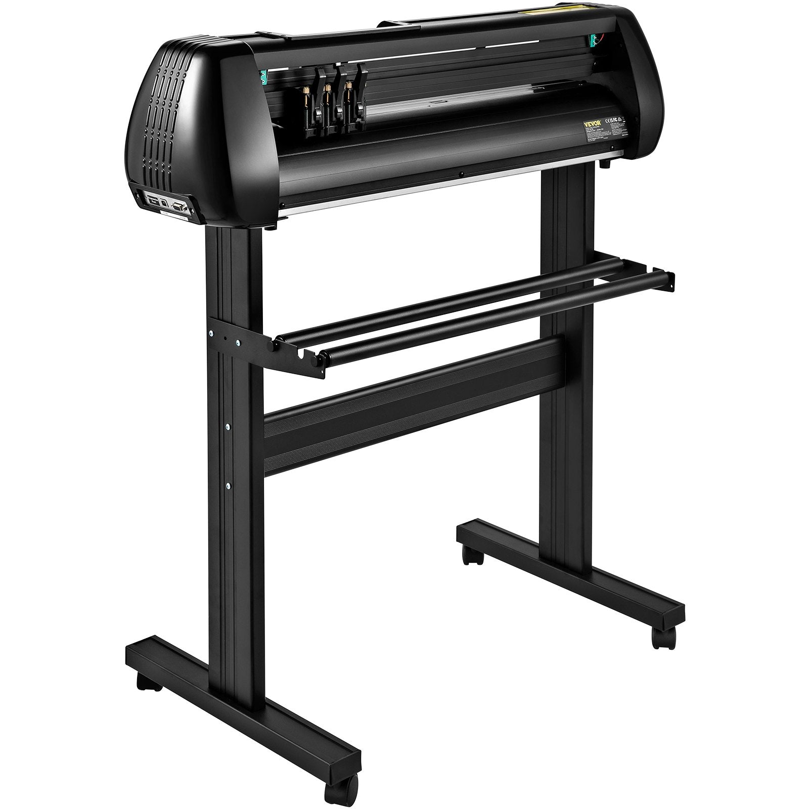 VEVOR Vinyl Cutter Machine, 28in Offline Bluetooth Cutting Plotter Machine, 400in/10m Steel Roller Shaft Adjustable Speed Force, SignMaster Software Tool DIY Craft Kit for Sign Making Windows & Mobile