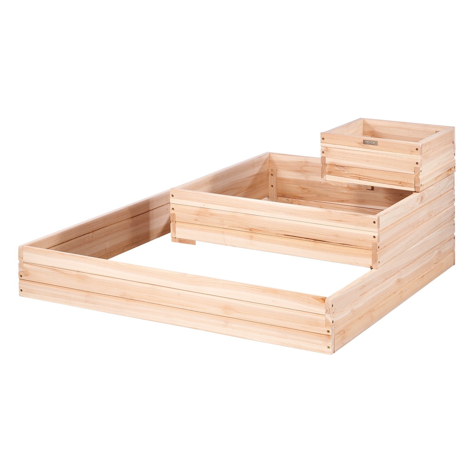 VEVOR Wooden Raised Garden Bed Planter Box 44.5x44.5x20.1" Flower Vegetable Herb