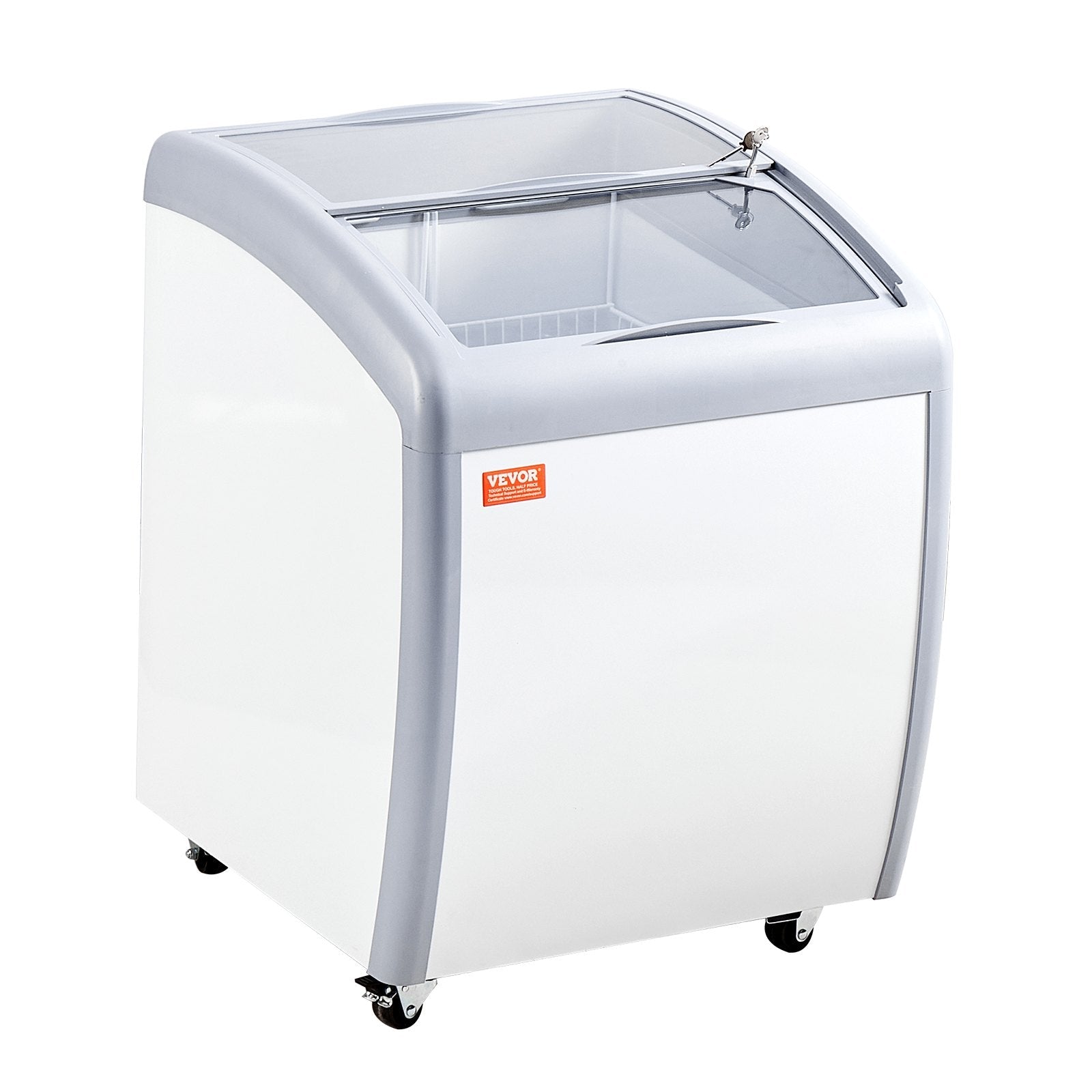 VEVOR 5.4 Cu.ft Commercial Ice Cream Display Case Gelato Dipping Freezer Cabinet