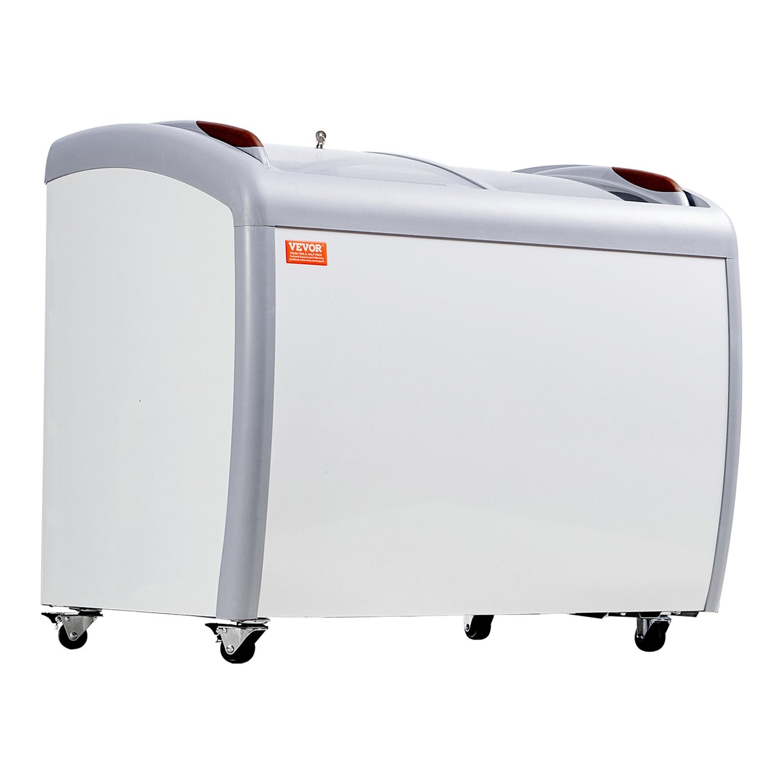 VEVOR 9.3 Cu.ft Commercial Ice Cream Display Case Gelato Dipping Freezer Cabinet