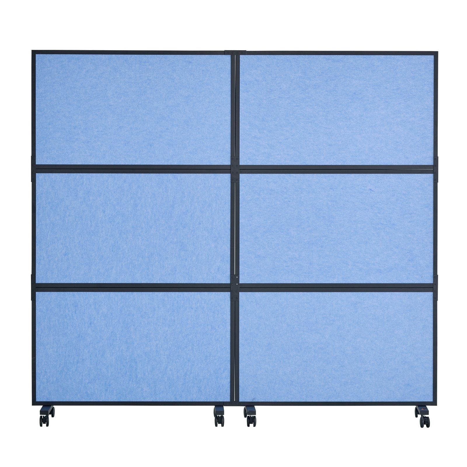 VEVOR Acoustic Room Divider Partition Panel Privacy Screen 2 Pack Indigo Blue