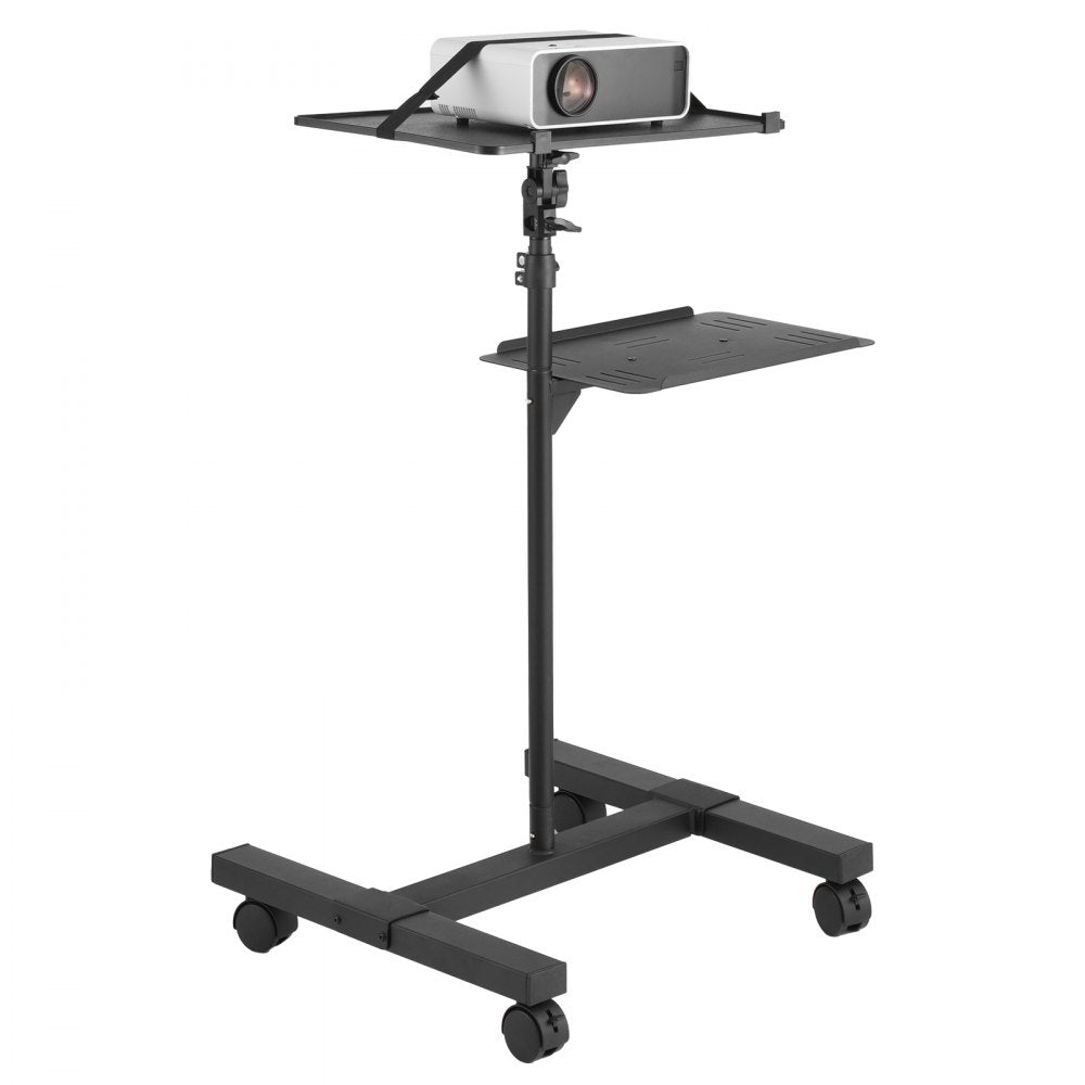 VEVOR Projector Stand with Wheels Projector Floor Stand Height from 22.8-57.3"
