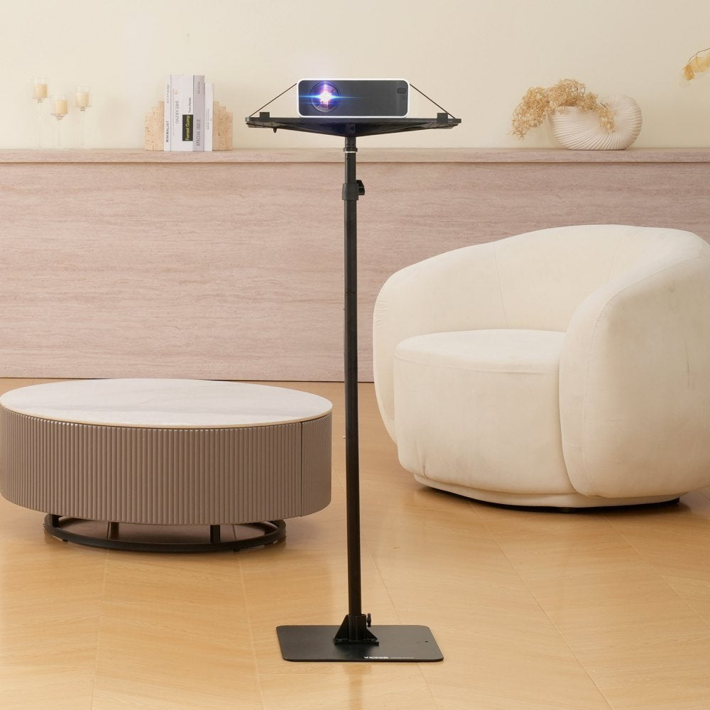 VEVOR Projector Stand Projector Floor Stand Adjustable Height from 30.3 to 63.4"